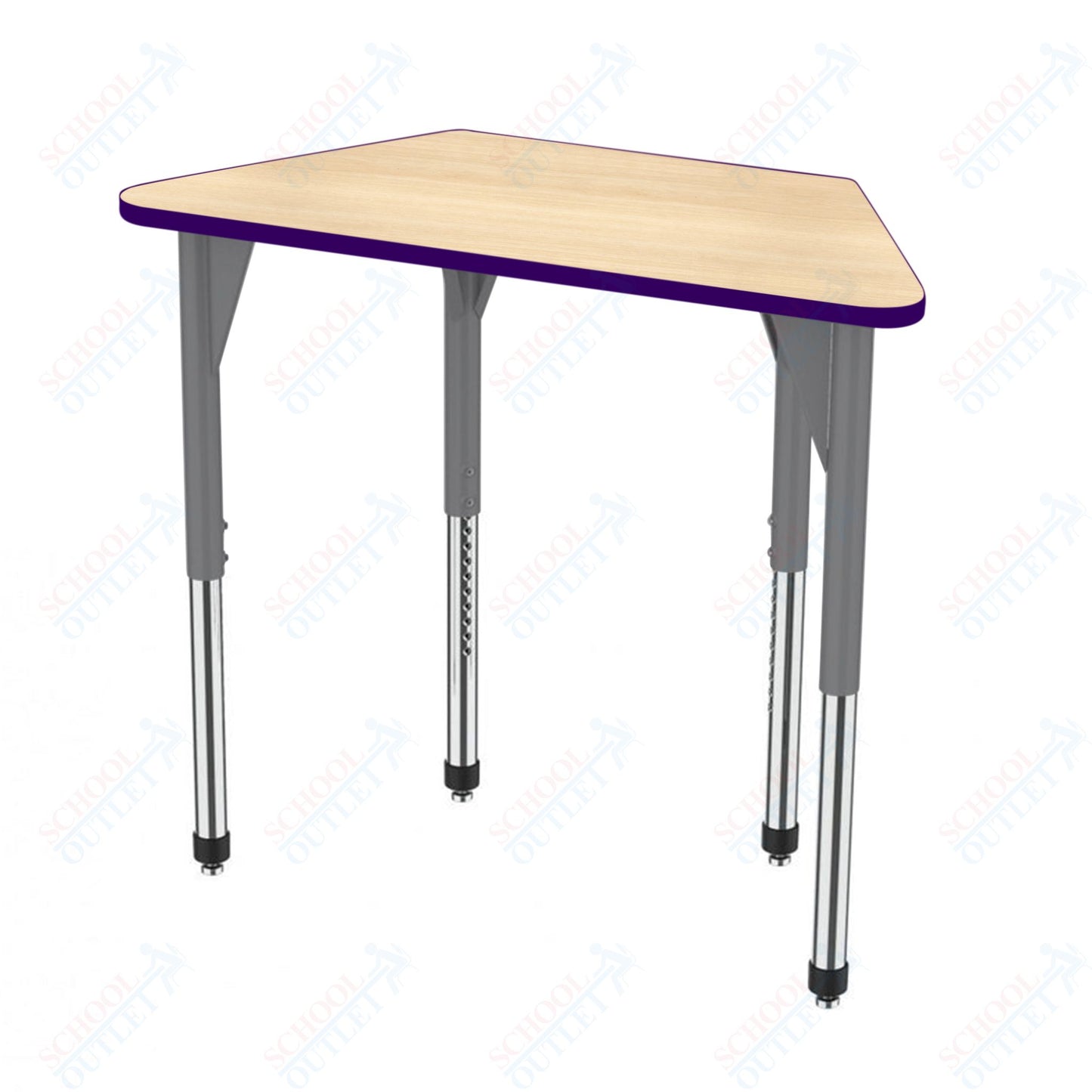 Marco Premier Series Trapezoid Activity Table 24" x 48" Adjustable Height 21"-31" (43-2276-MB)