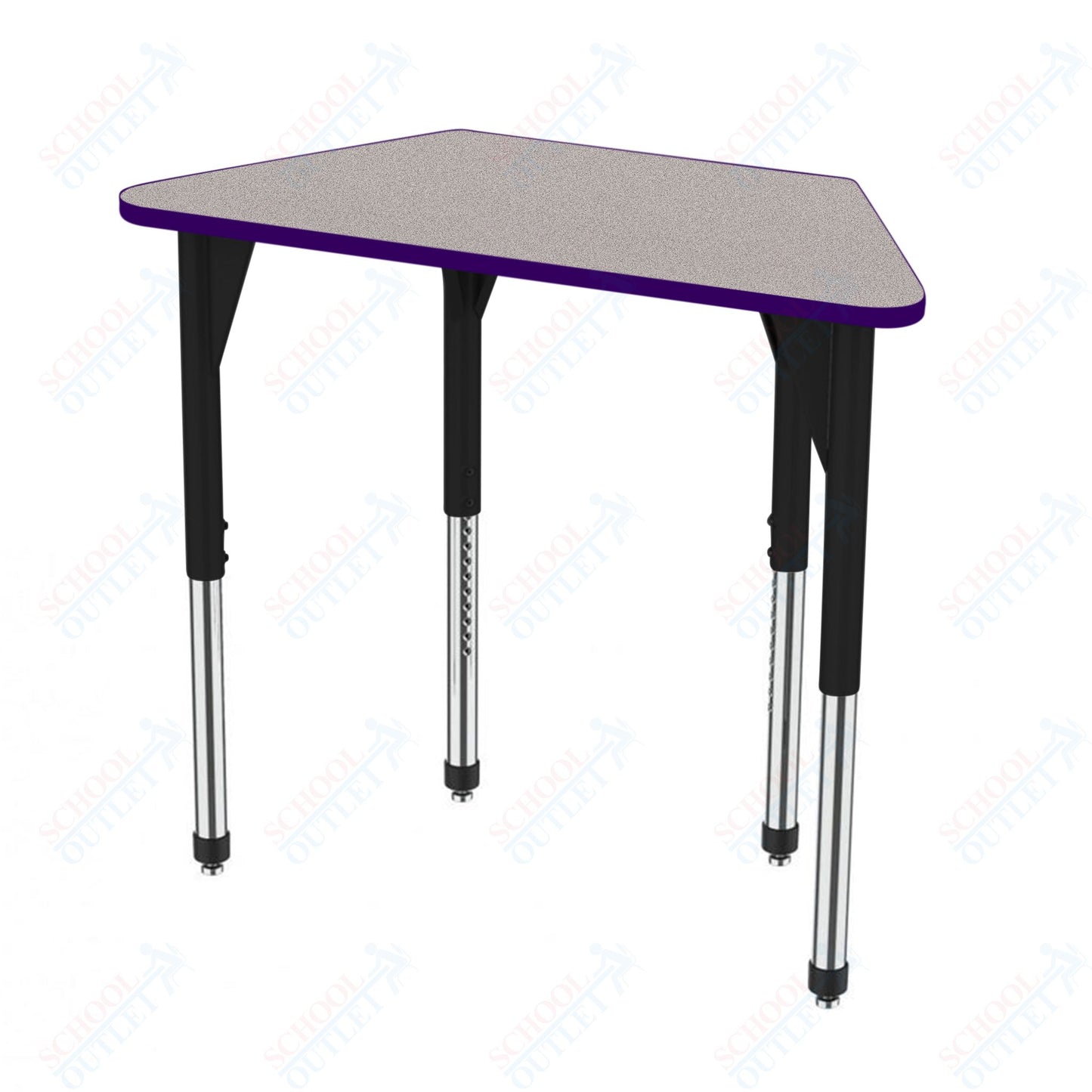 Marco Premier Series Trapezoid Activity Table 24" x 48" Adjustable Height 21"-31" (43-2276-MB)
