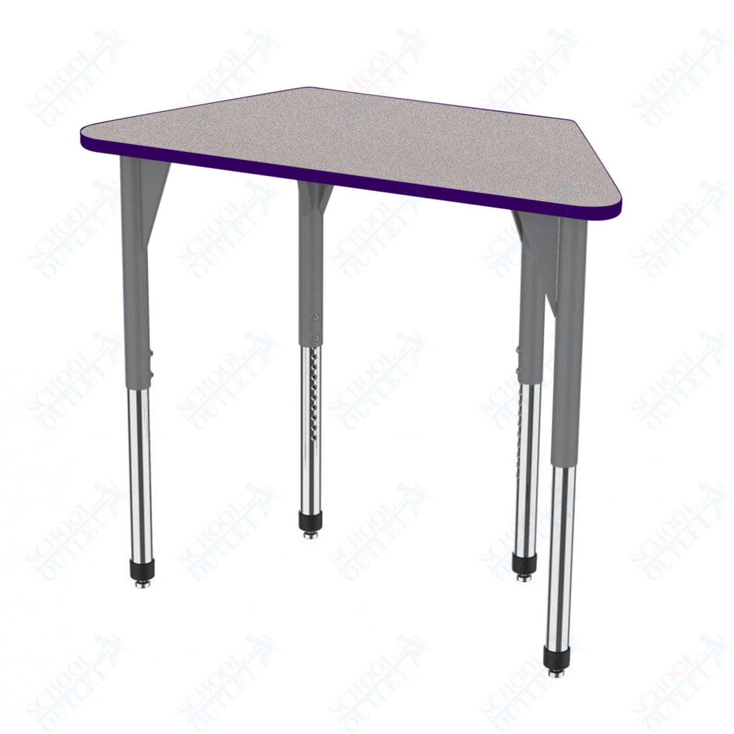 Marco Premier Series Trapezoid Activity Table 24" x 48" Adjustable Height 21"-31" (43-2276-MB)
