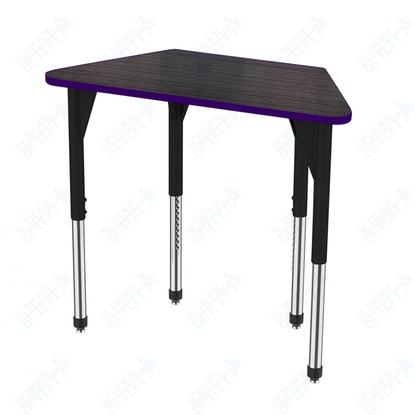 Marco Premier Series Trapezoid Activity Table 24" x 48" Adjustable Height 21"-31" (43-2276-MB)