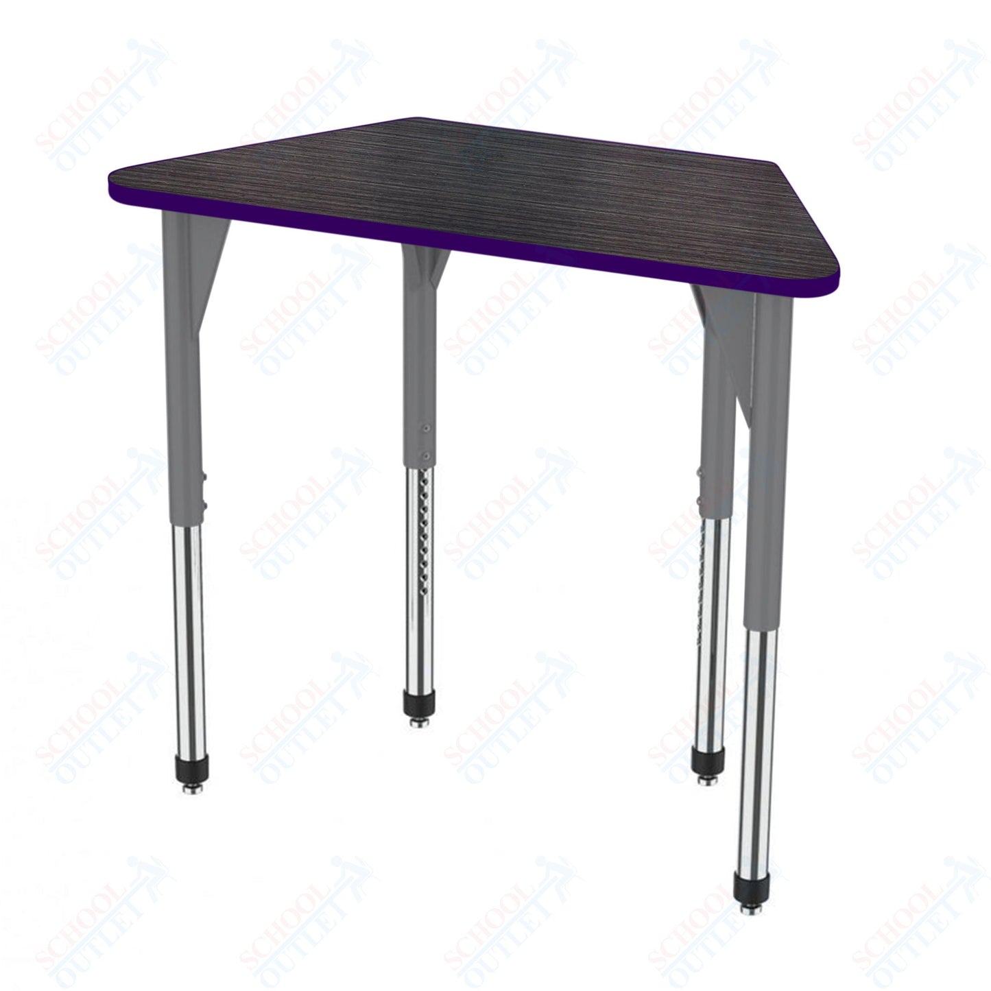 Marco Premier Series Trapezoid Activity Table 24" x 48" Adjustable Height 21"-31" (43-2276-MB)