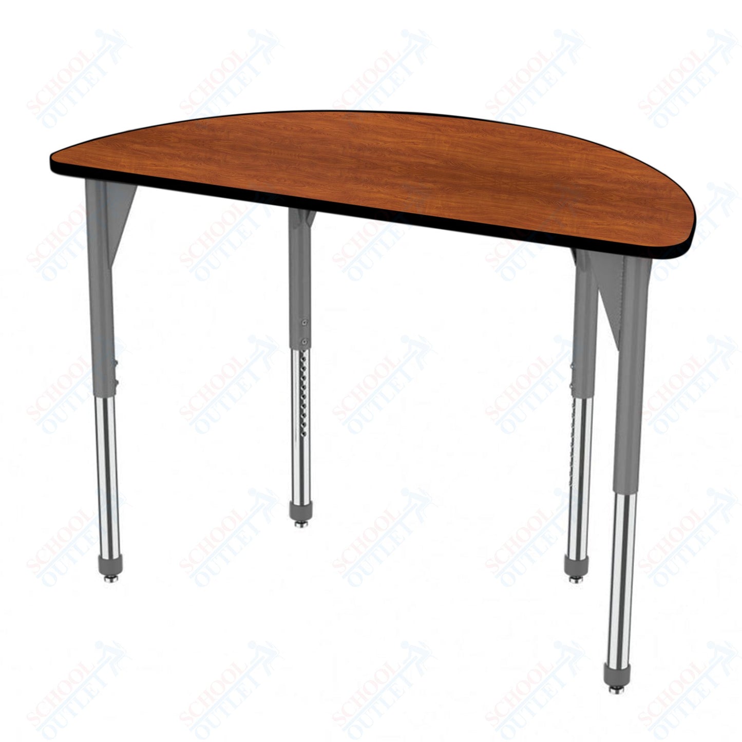 Marco Premier Series 60" Half Round Stand-Up Table Adjustable Height 32"-42" (43-2278-MA)