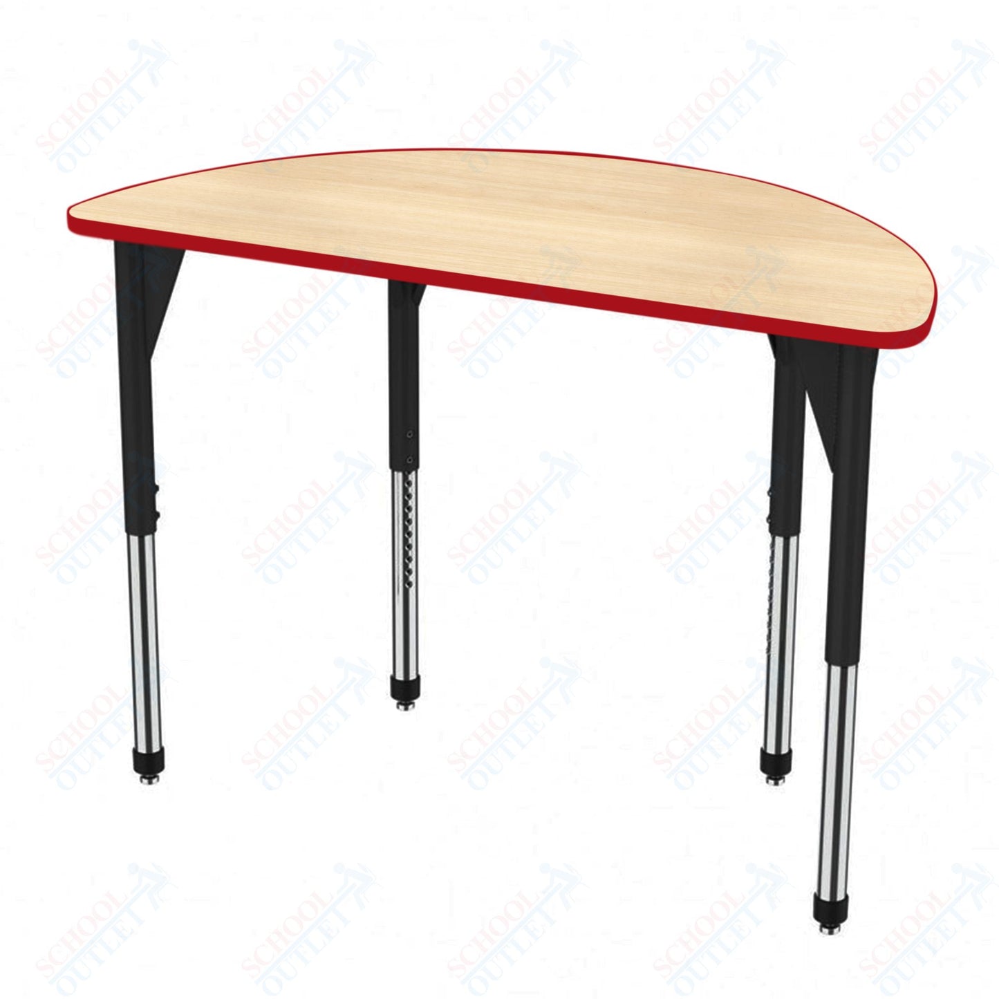Marco Premier Series 60" Half Round Stand-Up Table Adjustable Height 32"-42" (43-2278-MA)