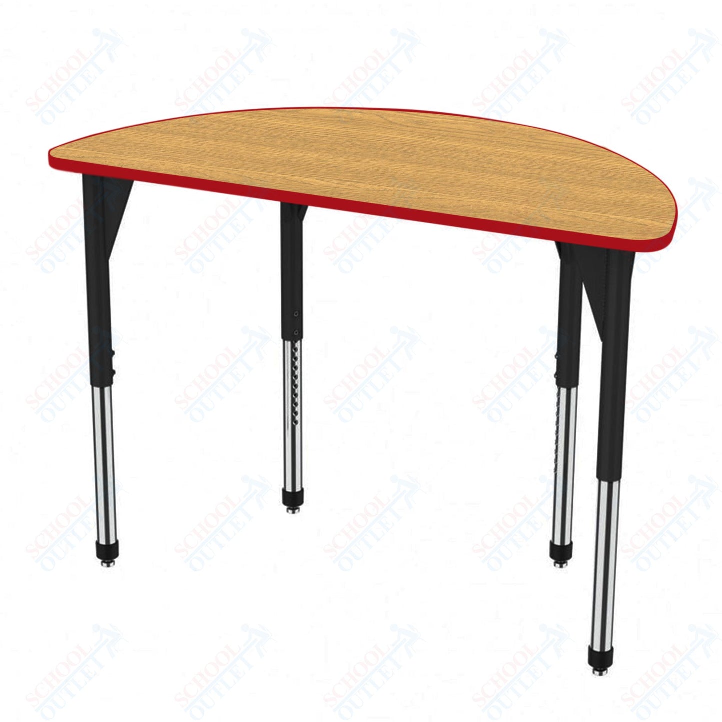 Marco Premier Series 60" Half Round Stand-Up Table Adjustable Height 32"-42" (43-2278-MA)