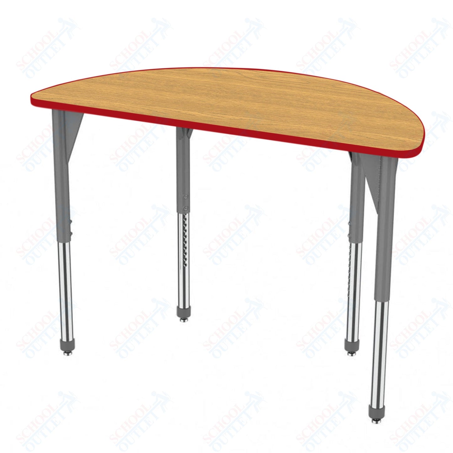 Marco Premier Series 60" Half Round Stand-Up Table Adjustable Height 32"-42" (43-2278-MA)