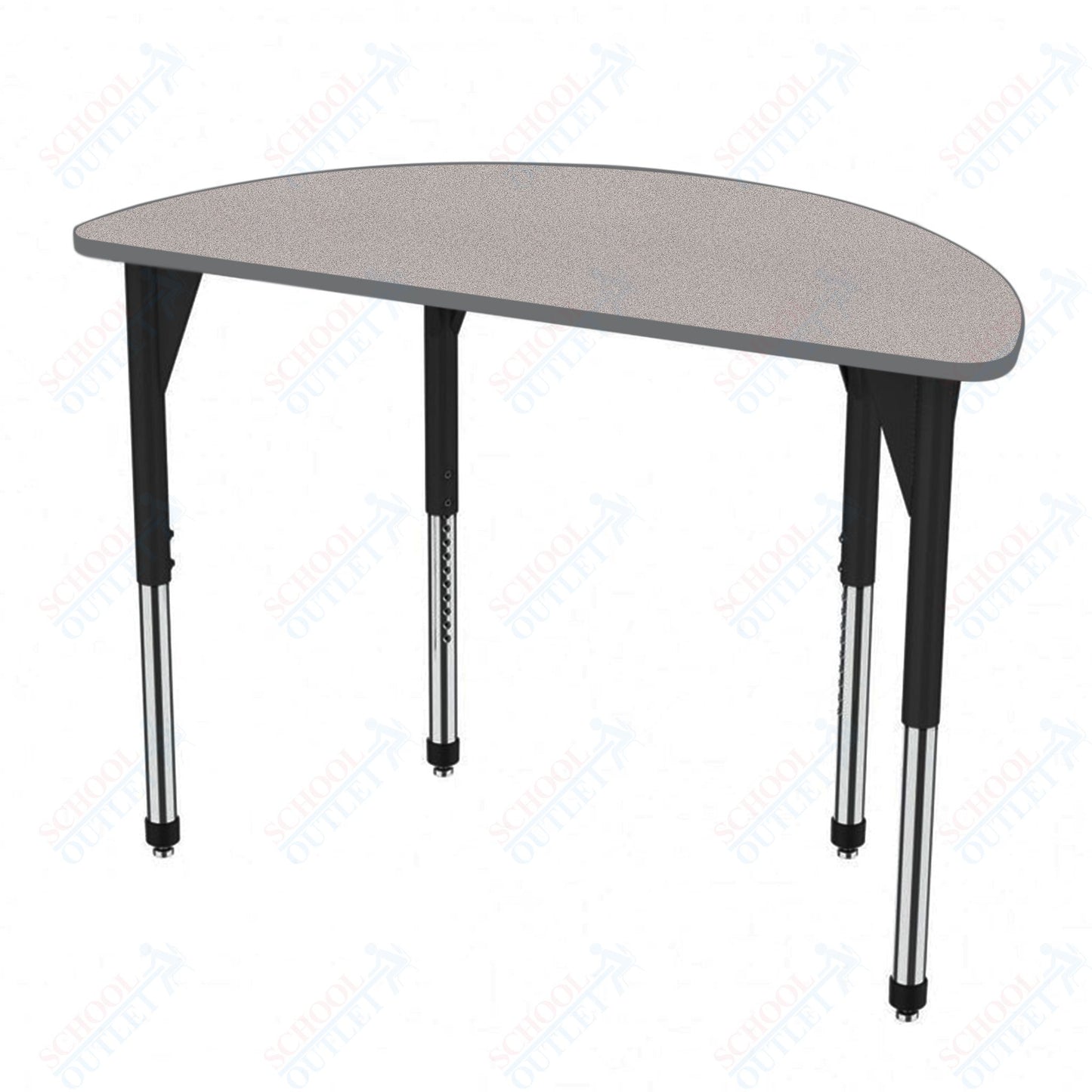 Marco Premier Series 60" Half Round Stand-Up Table Adjustable Height 32"-42" (43-2278-MA)