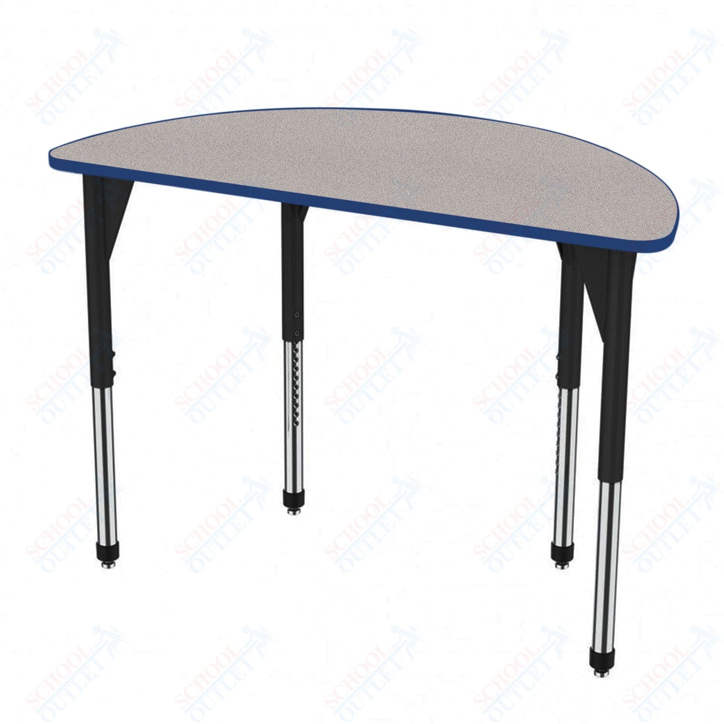 Marco Premier Series 60" Half Round Stand-Up Table Adjustable Height 32"-42" (43-2278-MA)