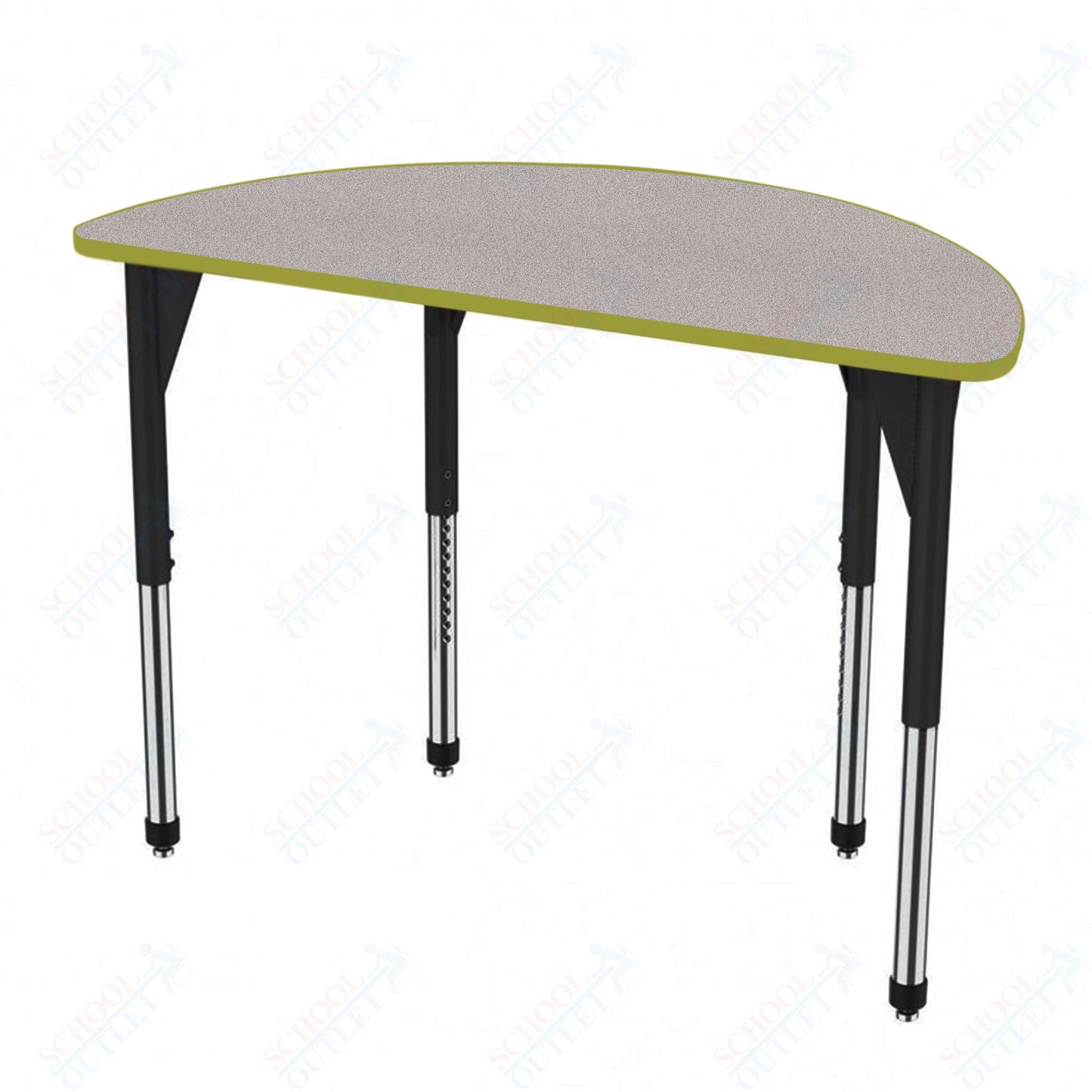 Marco Premier Series 60" Half Round Stand-Up Table Adjustable Height 32"-42" (43-2278-MA)