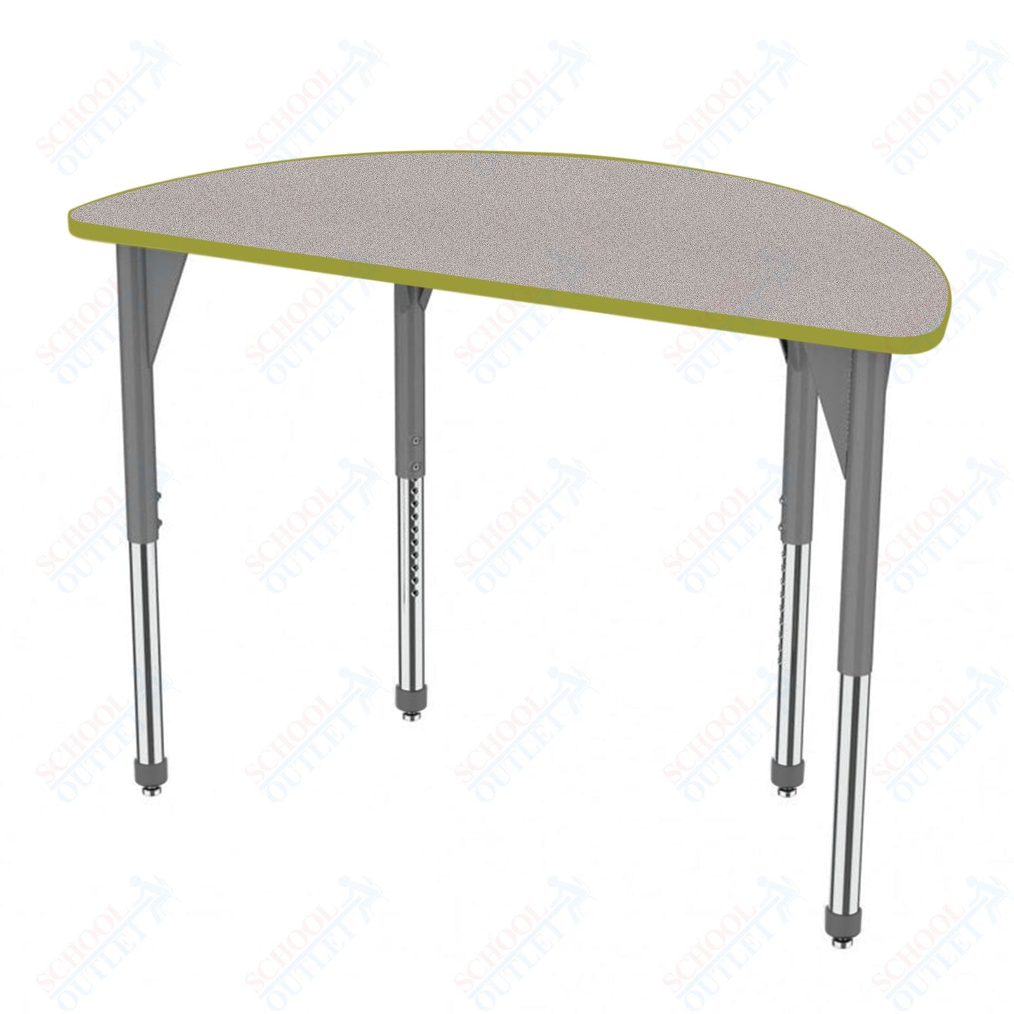 Marco Premier Series 60" Half Round Stand-Up Table Adjustable Height 32"-42" (43-2278-MA)