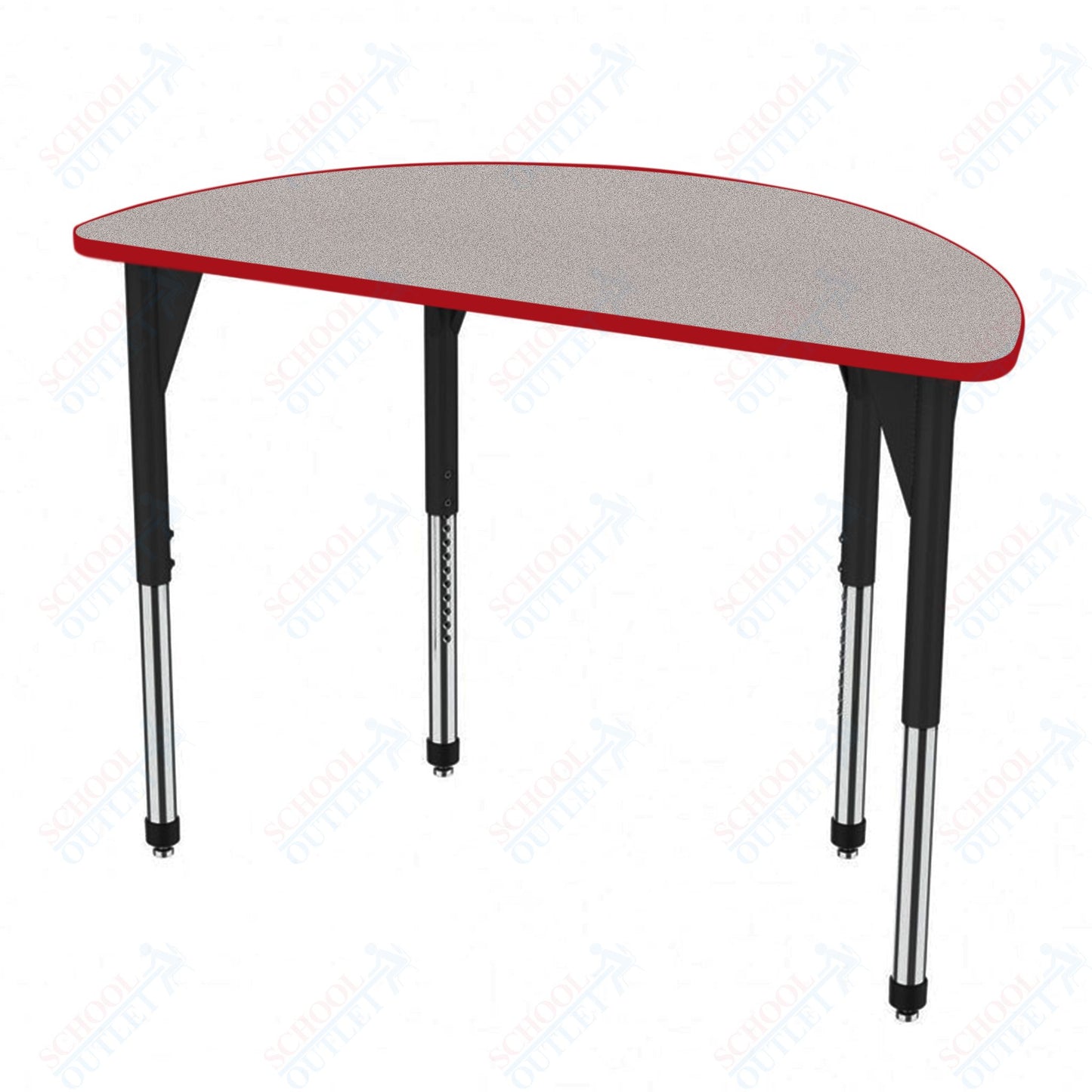 Marco Premier Series 60" Half Round Stand-Up Table Adjustable Height 32"-42" (43-2278-MA)