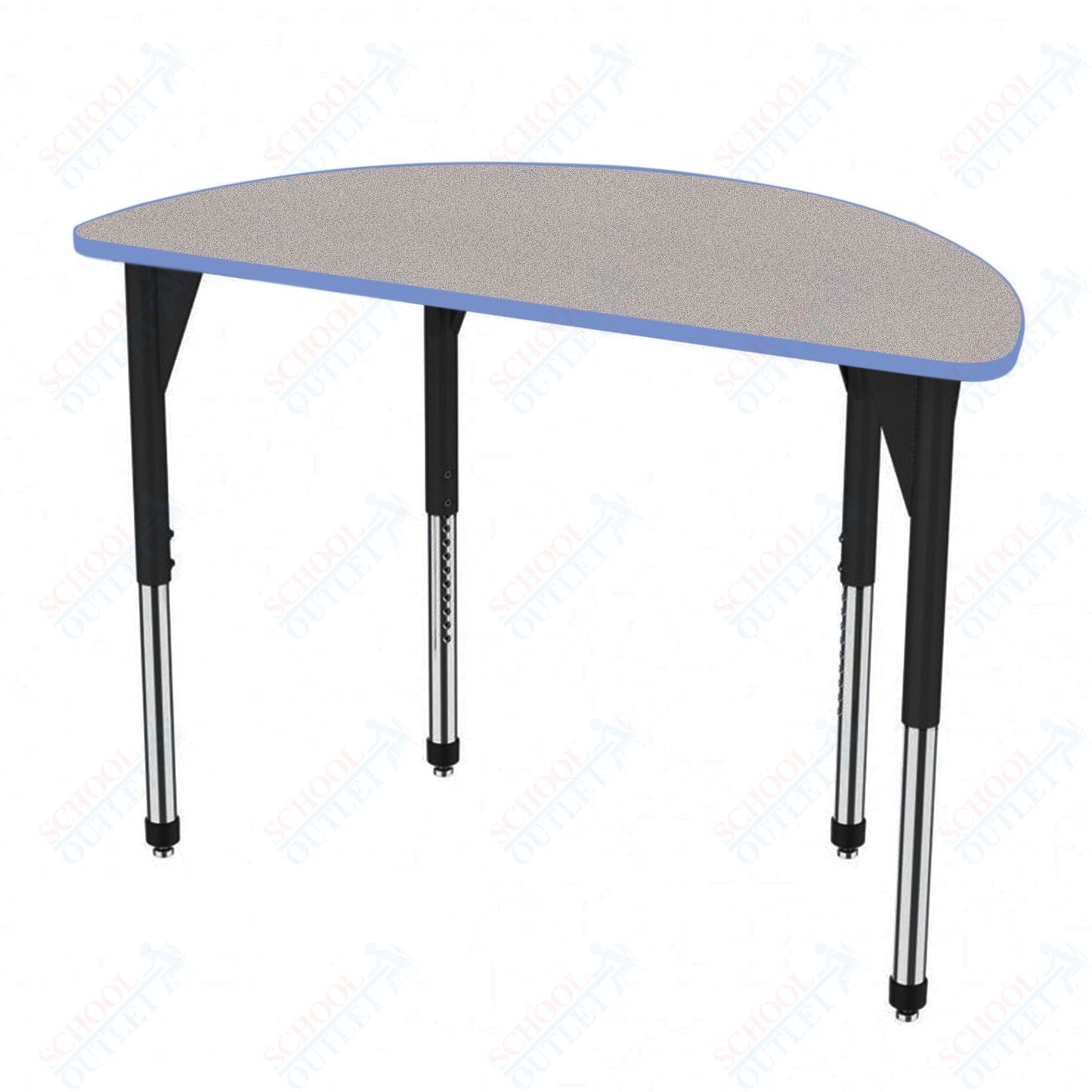 Marco Premier Series 60" Half Round Stand-Up Table Adjustable Height 32"-42" (43-2278-MA)