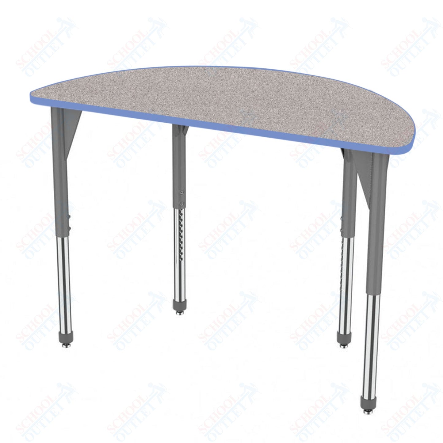 Marco Premier Series 60" Half Round Stand-Up Table Adjustable Height 32"-42" (43-2278-MA)