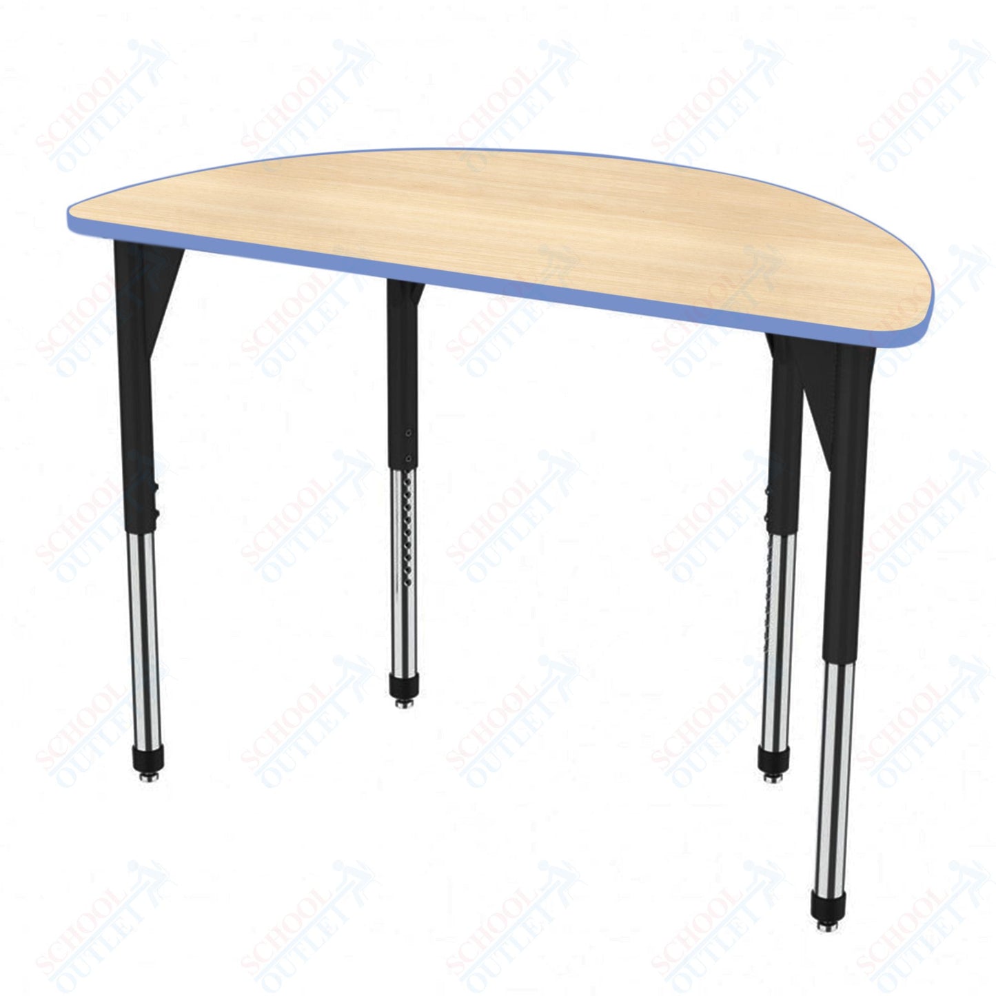 Marco Premier Series 60" Half Round Stand-Up Table Adjustable Height 32"-42" (43-2278-MA)