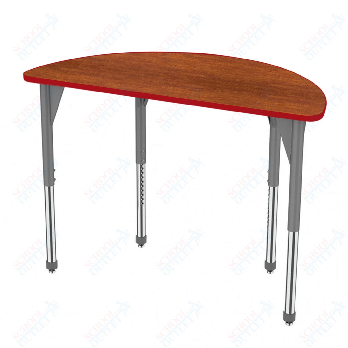 Marco Premier Series 60" Half Round Stand-Up Table Adjustable Height 32"-42" (43-2278-MA)