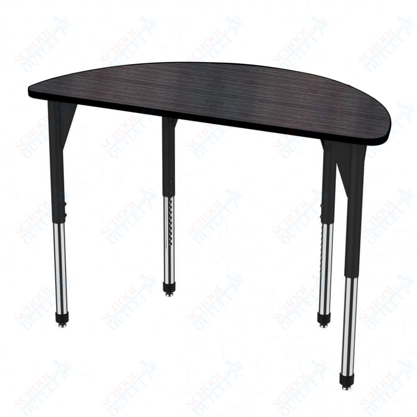 Marco Premier Series 60" Half Round Stand-Up Table Adjustable Height 32"-42" (43-2278-MA)