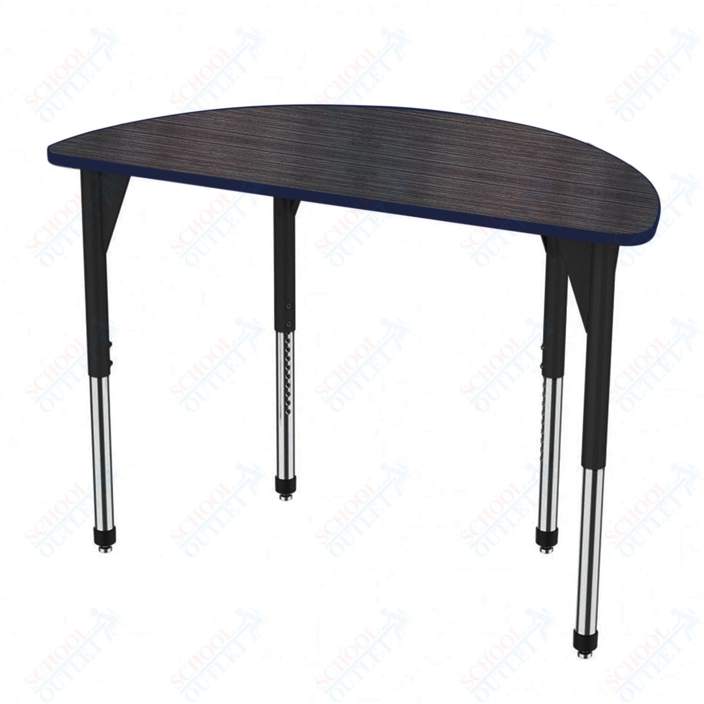 Marco Premier Series 60" Half Round Stand-Up Table Adjustable Height 32"-42" (43-2278-MA)