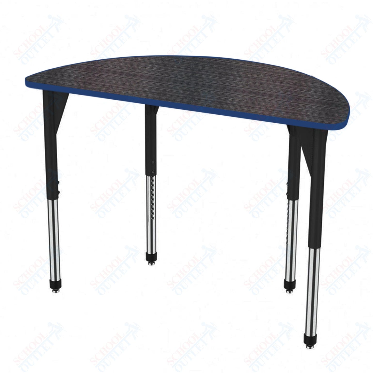 Marco Premier Series 60" Half Round Stand-Up Table Adjustable Height 32"-42" (43-2278-MA)