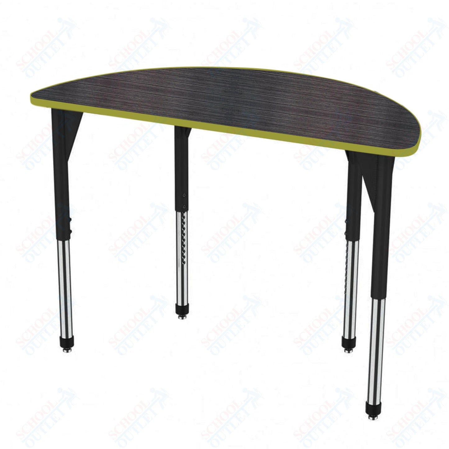 Marco Premier Series 60" Half Round Stand-Up Table Adjustable Height 32"-42" (43-2278-MA)