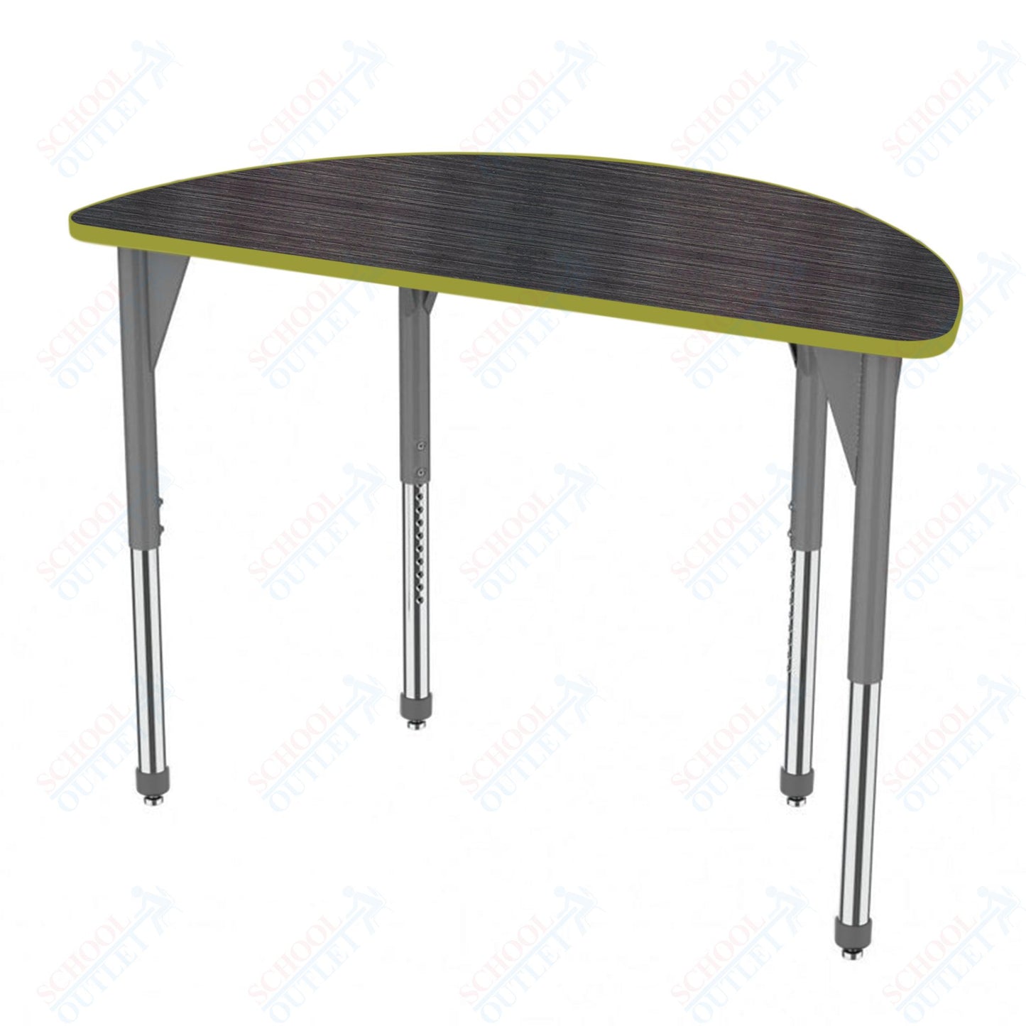 Marco Premier Series 60" Half Round Stand-Up Table Adjustable Height 32"-42" (43-2278-MA)