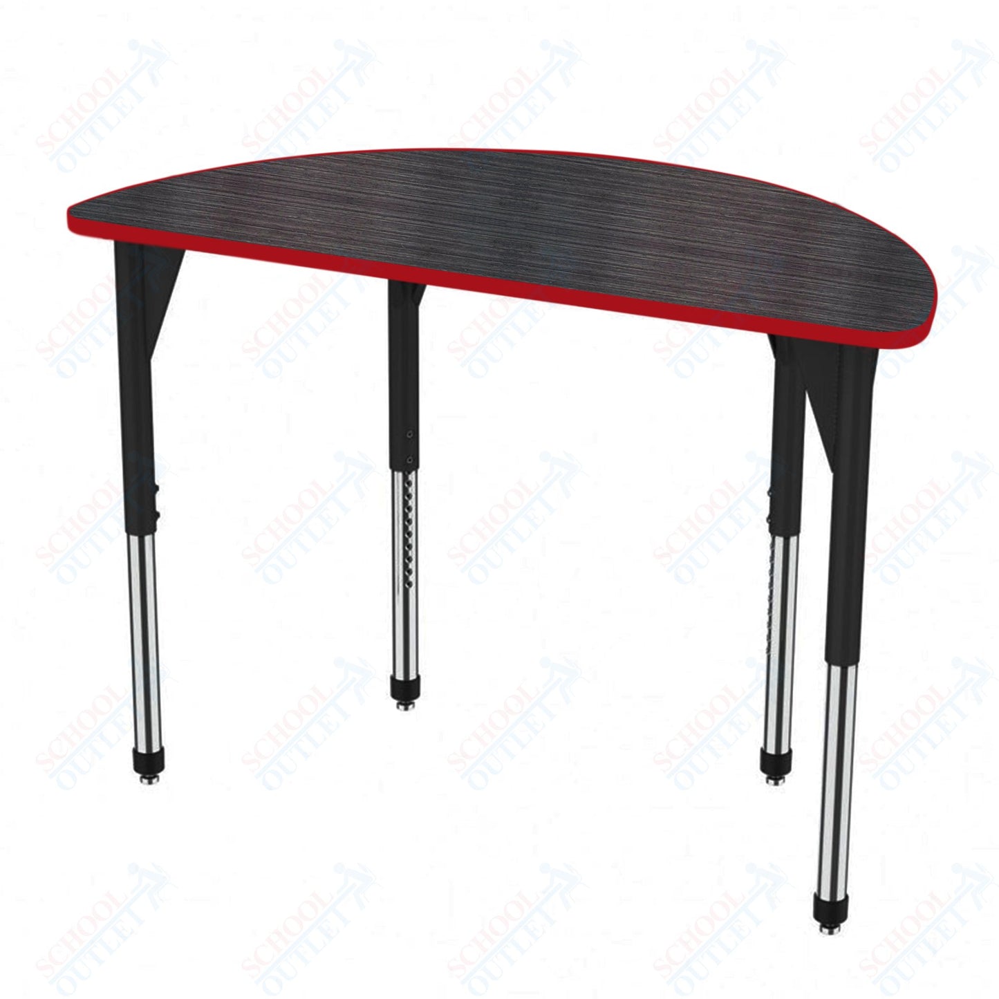 Marco Premier Series 60" Half Round Stand-Up Table Adjustable Height 32"-42" (43-2278-MA)