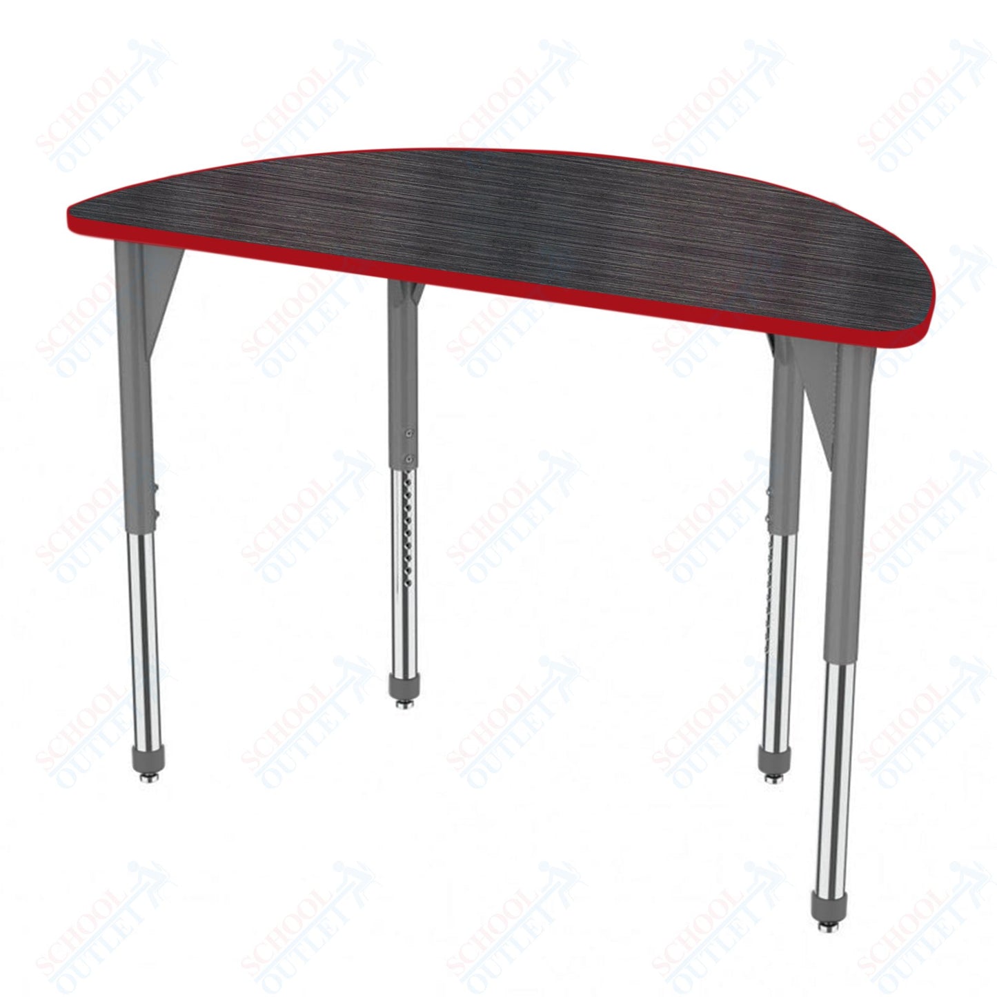 Marco Premier Series 60" Half Round Stand-Up Table Adjustable Height 32"-42" (43-2278-MA)
