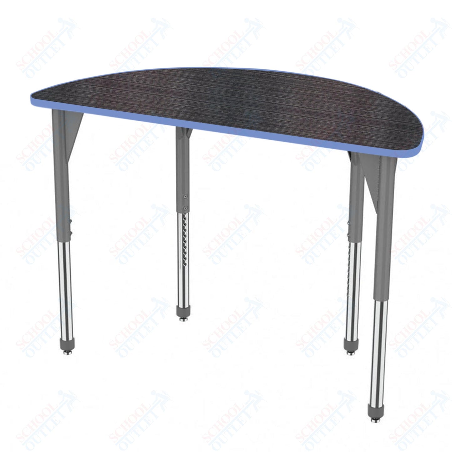 Marco Premier Series 60" Half Round Stand-Up Table Adjustable Height 32"-42" (43-2278-MA)