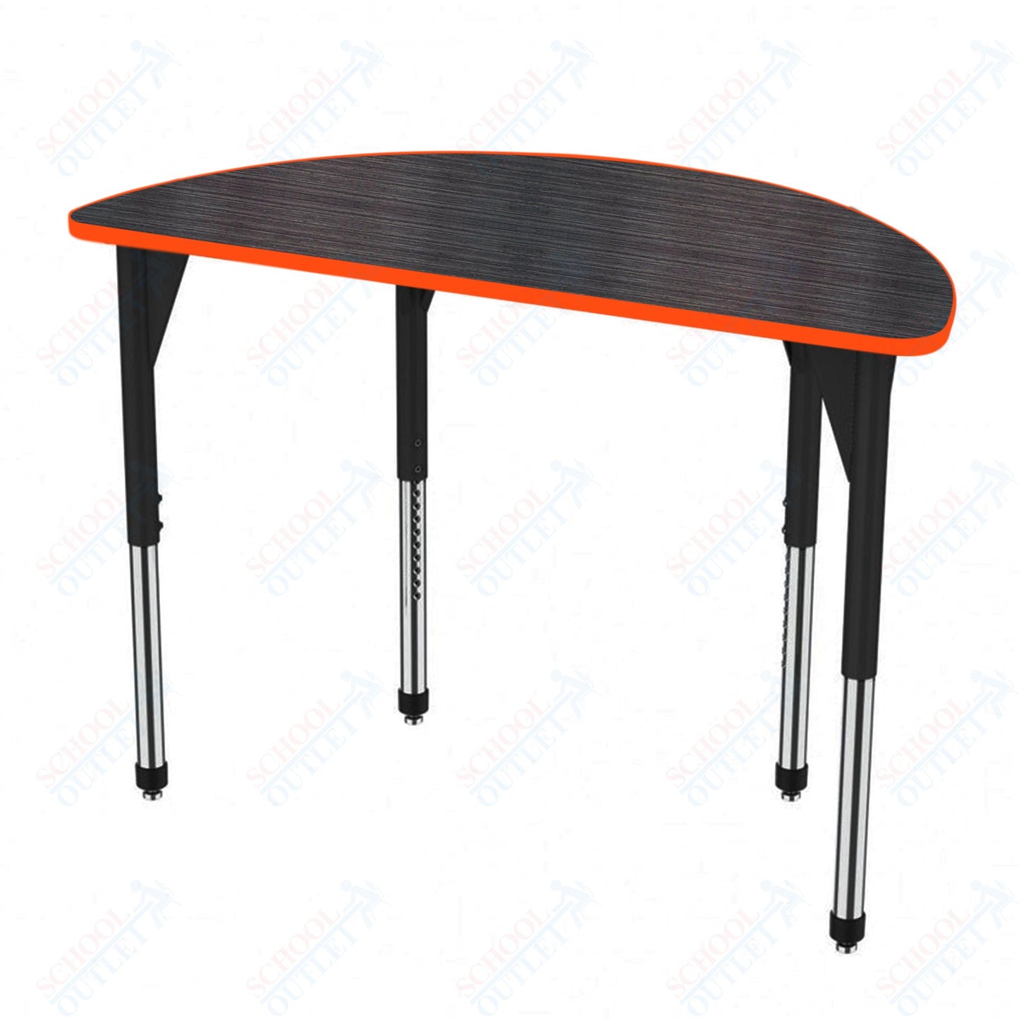 Marco Premier Series 60" Half Round Stand-Up Table Adjustable Height 32"-42" (43-2278-MA)