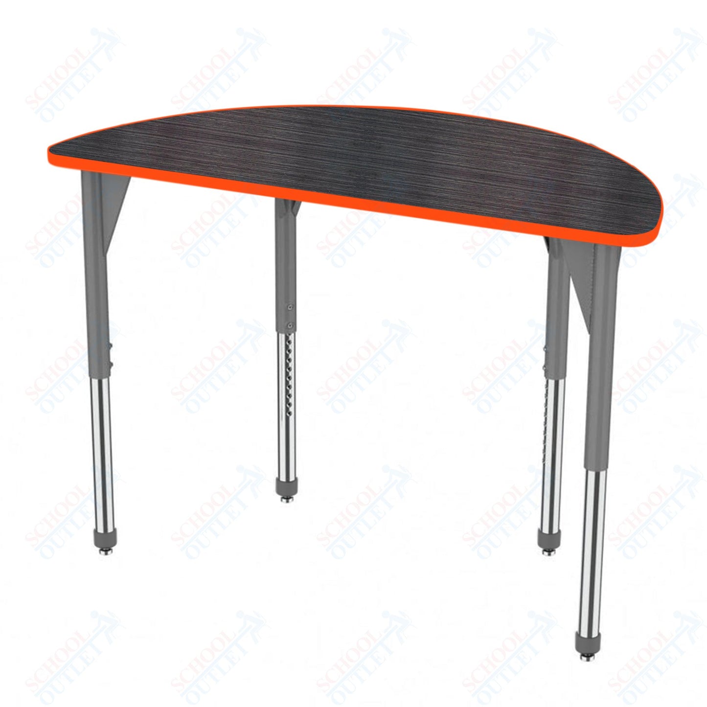 Marco Premier Series 60" Half Round Stand-Up Table Adjustable Height 32"-42" (43-2278-MA)