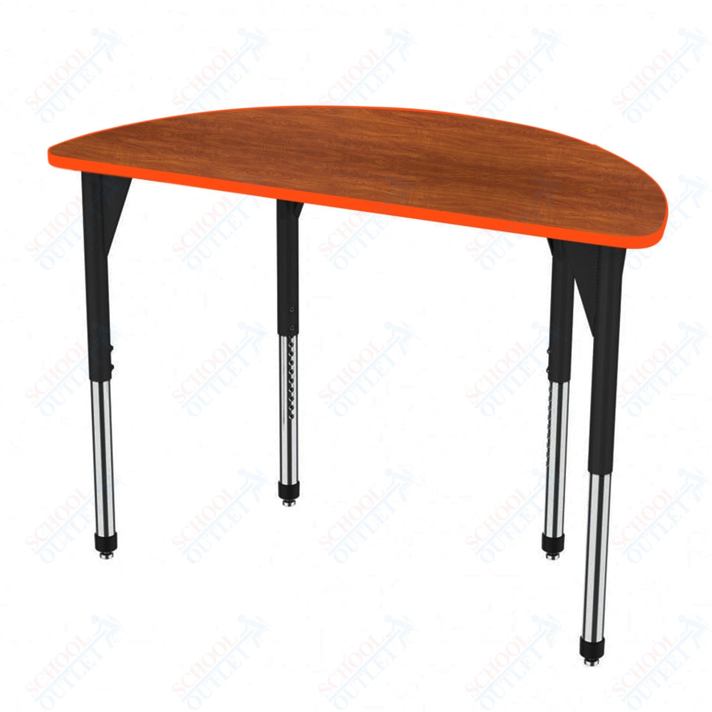 Marco Premier Series 60" Half Round Stand-Up Table Adjustable Height 32"-42" (43-2278-MA)