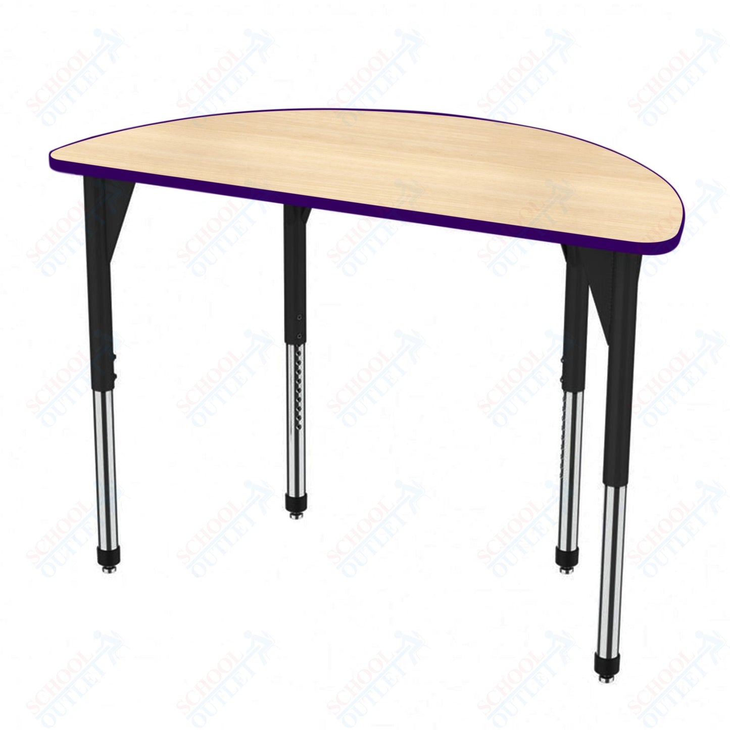 Marco Premier Series 60" Half Round Stand-Up Table Adjustable Height 32"-42" (43-2278-MA)