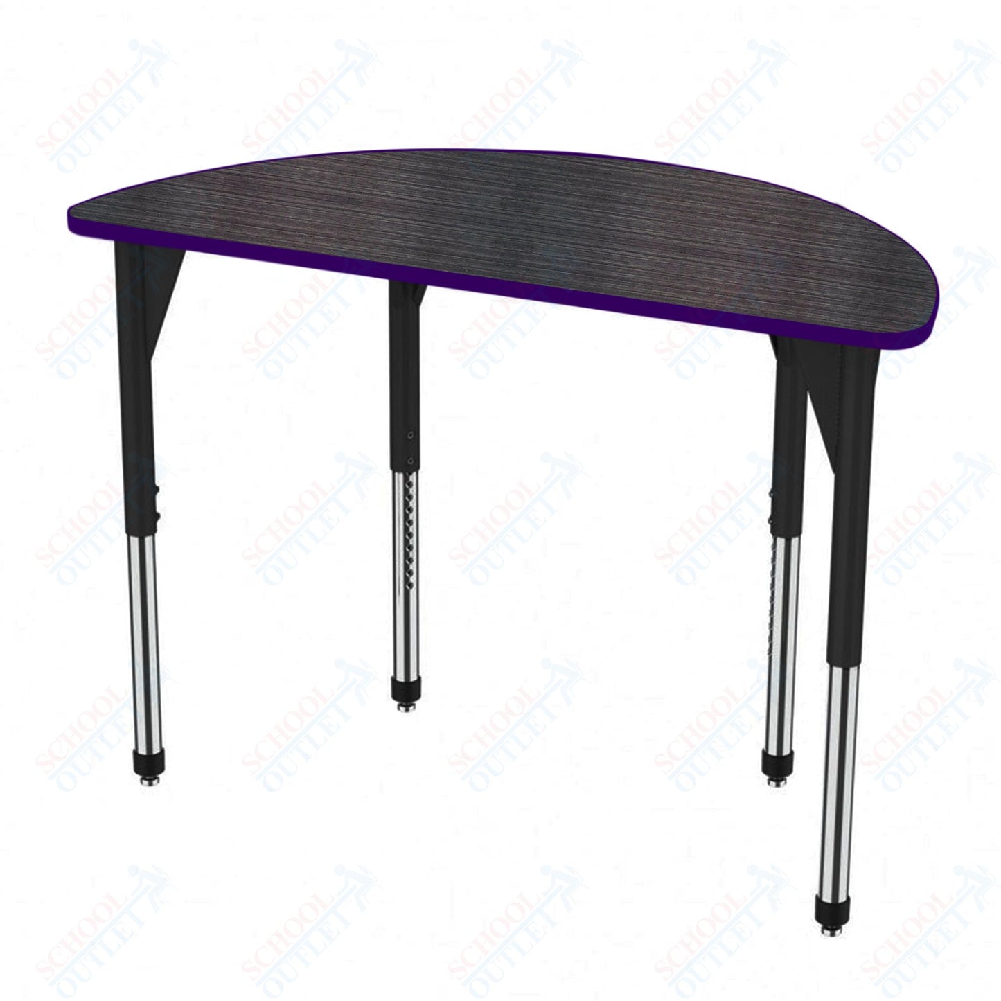 Marco Premier Series 60" Half Round Stand-Up Table Adjustable Height 32"-42" (43-2278-MA)