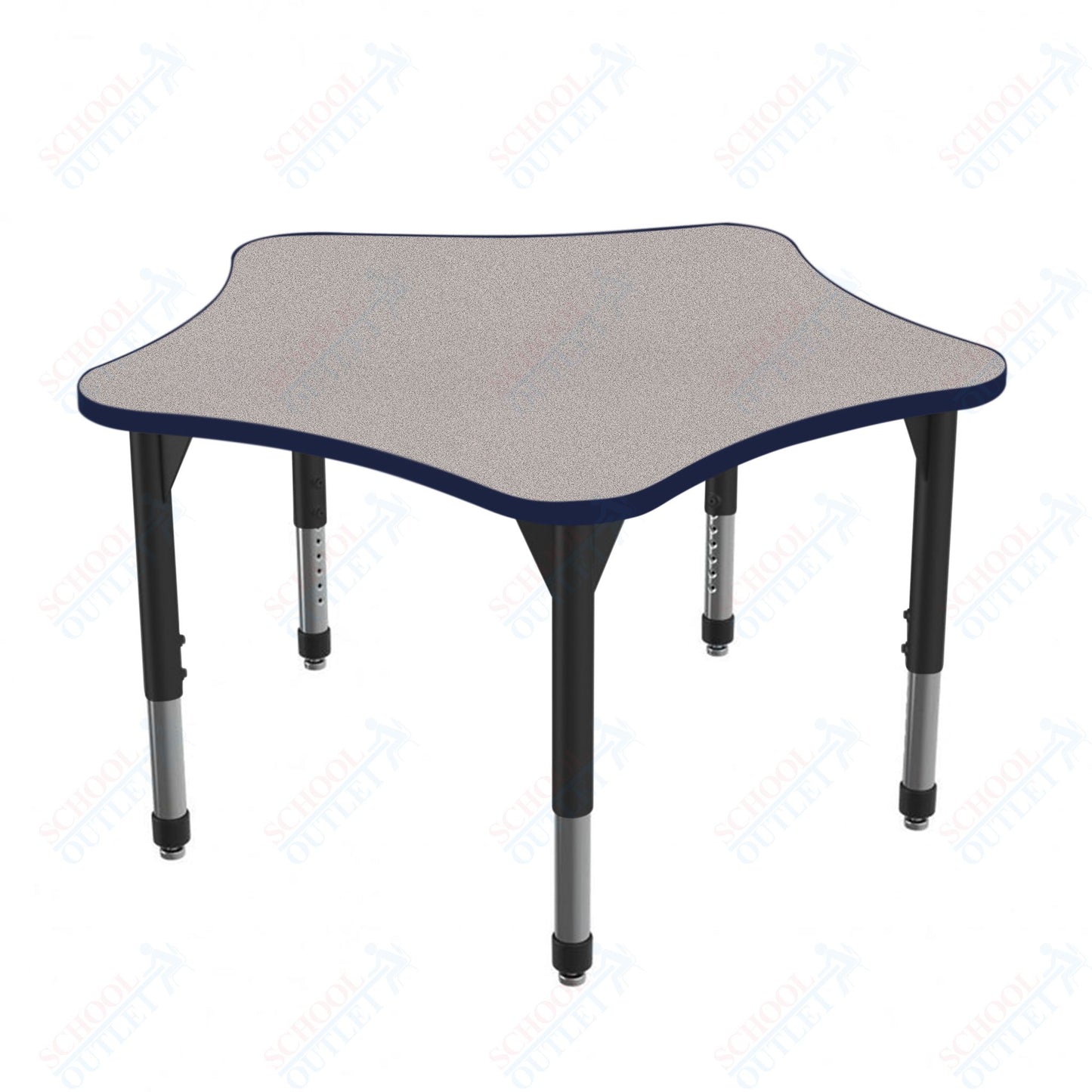 Marco Premier Series 48" 5-Star Activity Table Adjustable Height 21"-31" (43-2280-MB)
