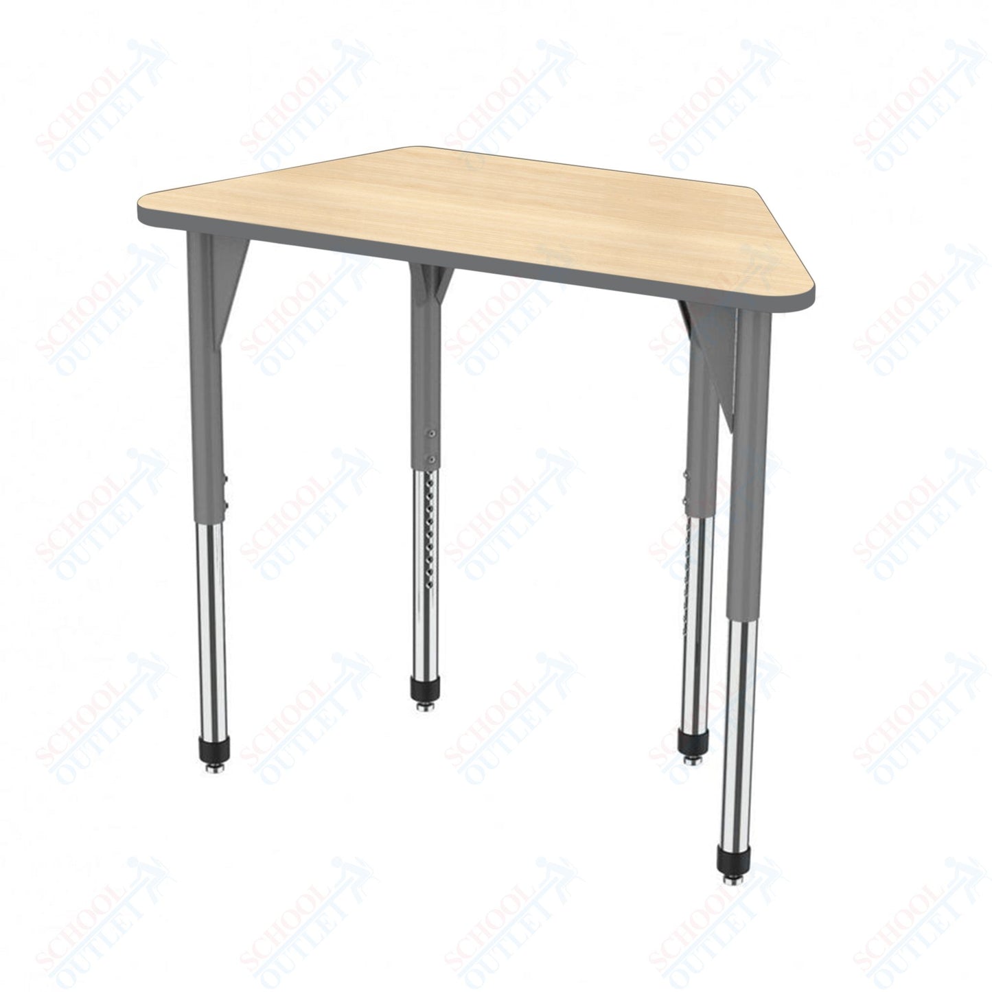 Marco Premier Series Trapezoid Stand-Up Table 30" x 60" Adjustable Height 32"-42" (43-2287-MA)
