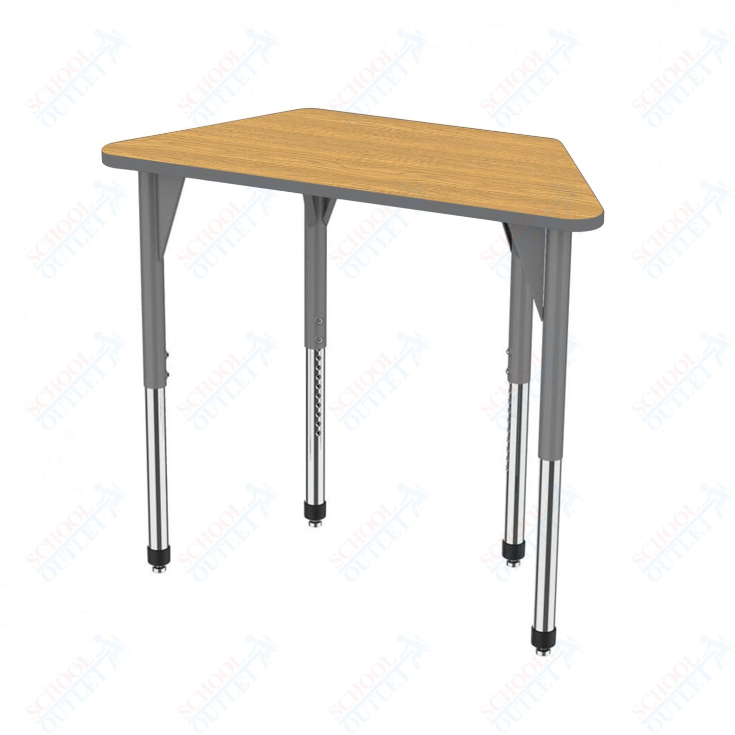 Marco Premier Series Trapezoid Stand-Up Table 30" x 60" Adjustable Height 32"-42" (43-2287-MA)