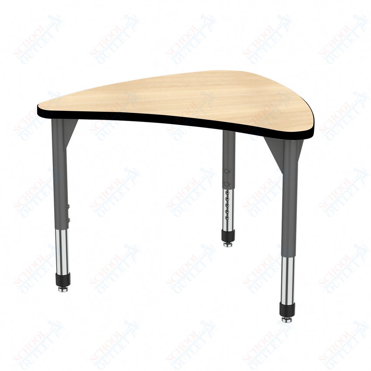Marco Premier Series Large Chevron Collaborative Desk 31" x 38" Adjustable Height 21"-31" (43-2290-MB)