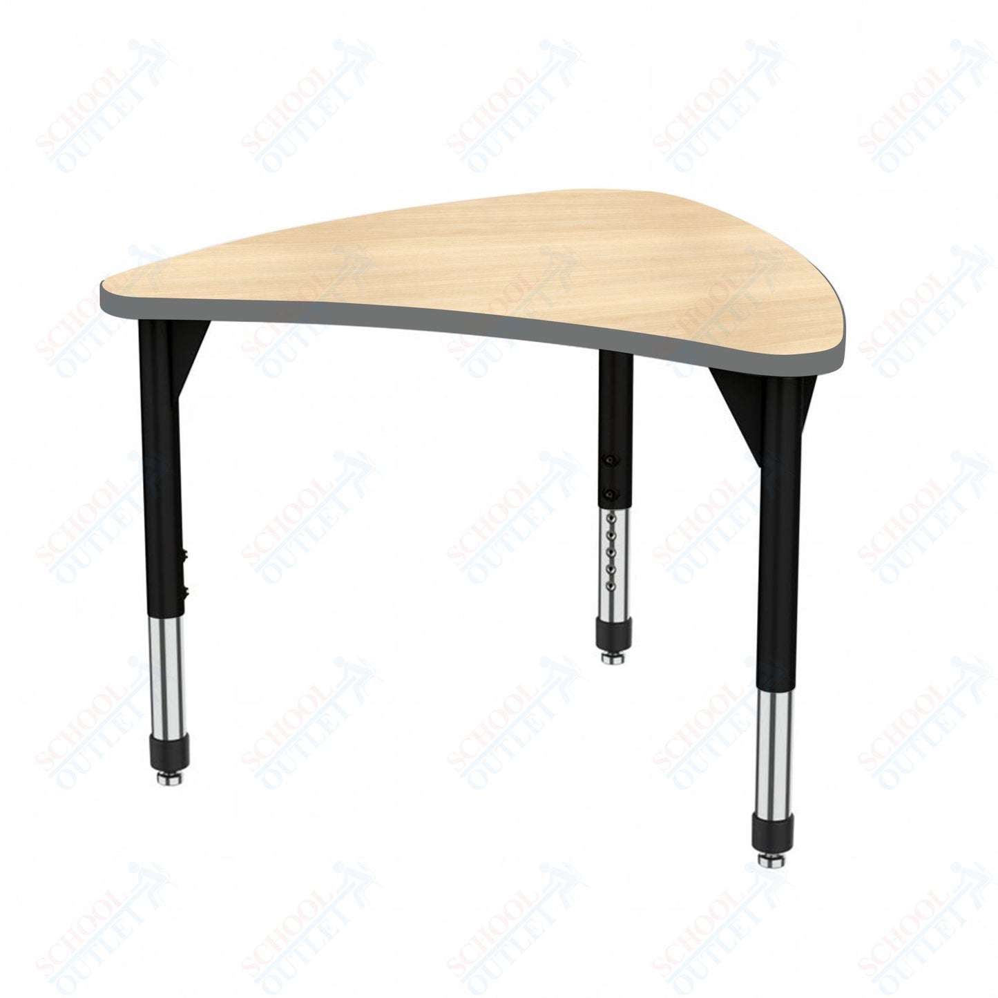 Marco Premier Series Large Chevron Collaborative Desk 31" x 38" Adjustable Height 21"-31" (43-2290-MB)