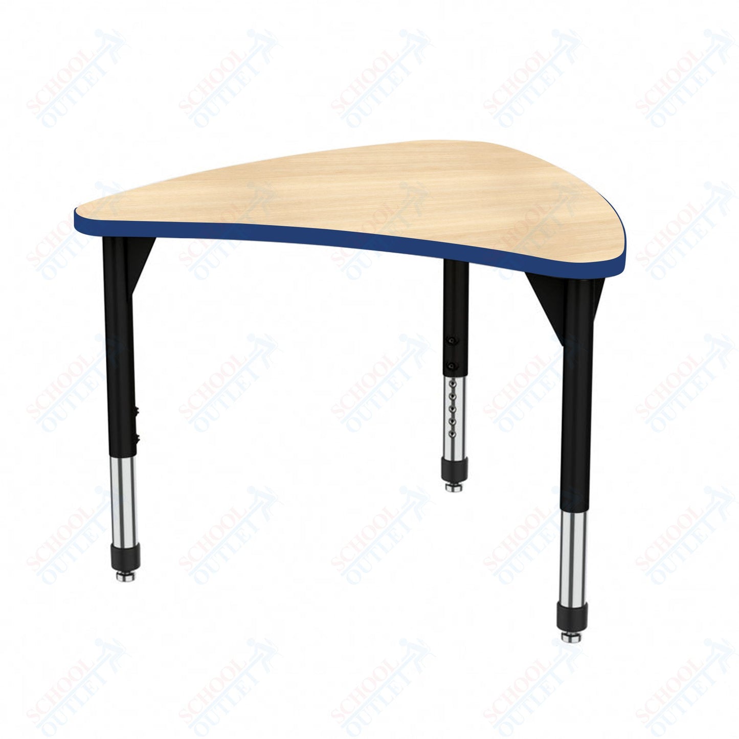 Marco Premier Series Large Chevron Collaborative Desk 31" x 38" Adjustable Height 21"-31" (43-2290-MB)