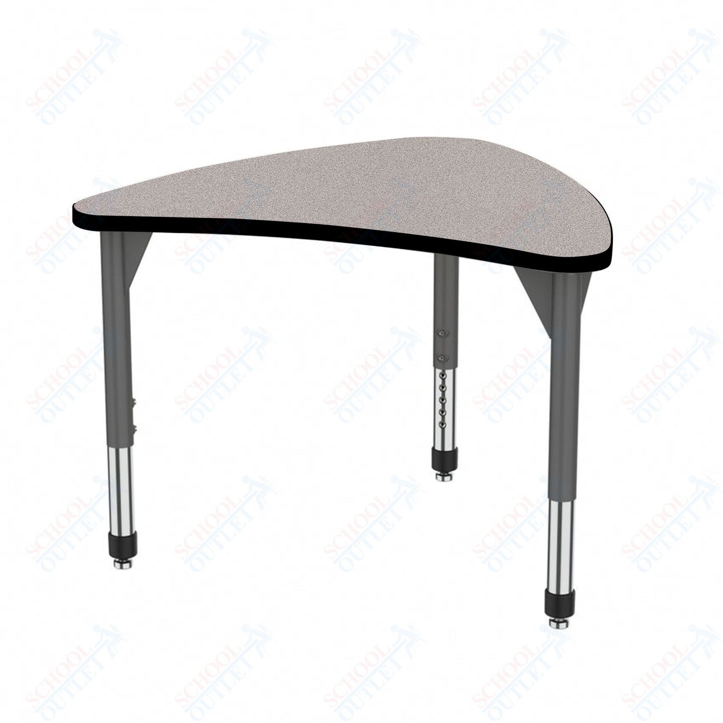 Marco Premier Series Large Chevron Collaborative Desk 31" x 38" Adjustable Height 21"-31" (43-2290-MB)