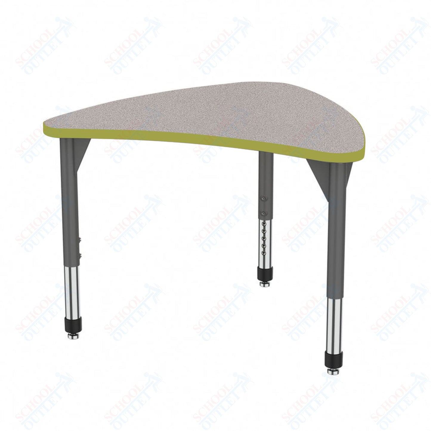 Marco Premier Series Large Chevron Collaborative Desk 31" x 38" Adjustable Height 21"-31" (43-2290-MB)