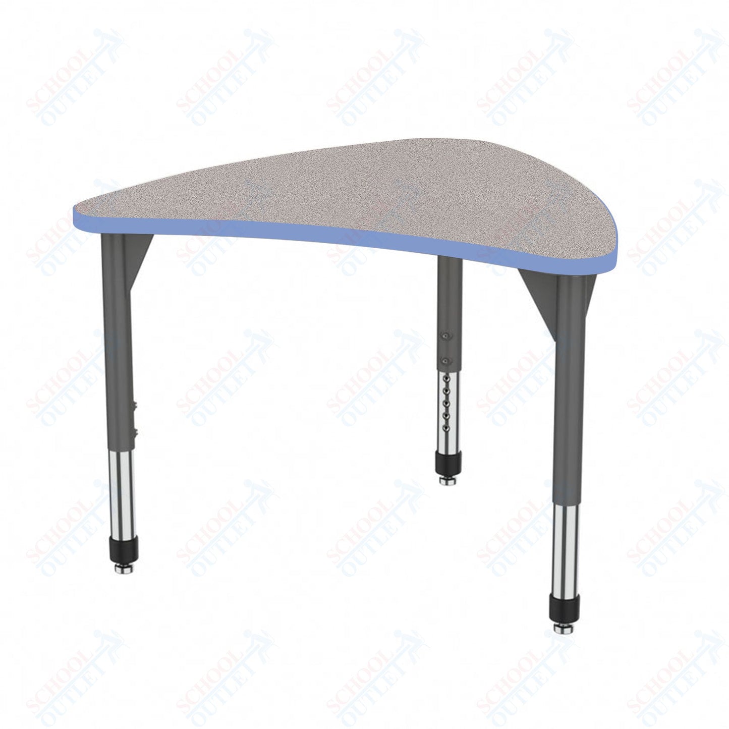 Marco Premier Series Large Chevron Collaborative Desk 31" x 38" Adjustable Height 21"-31" (43-2290-MB)