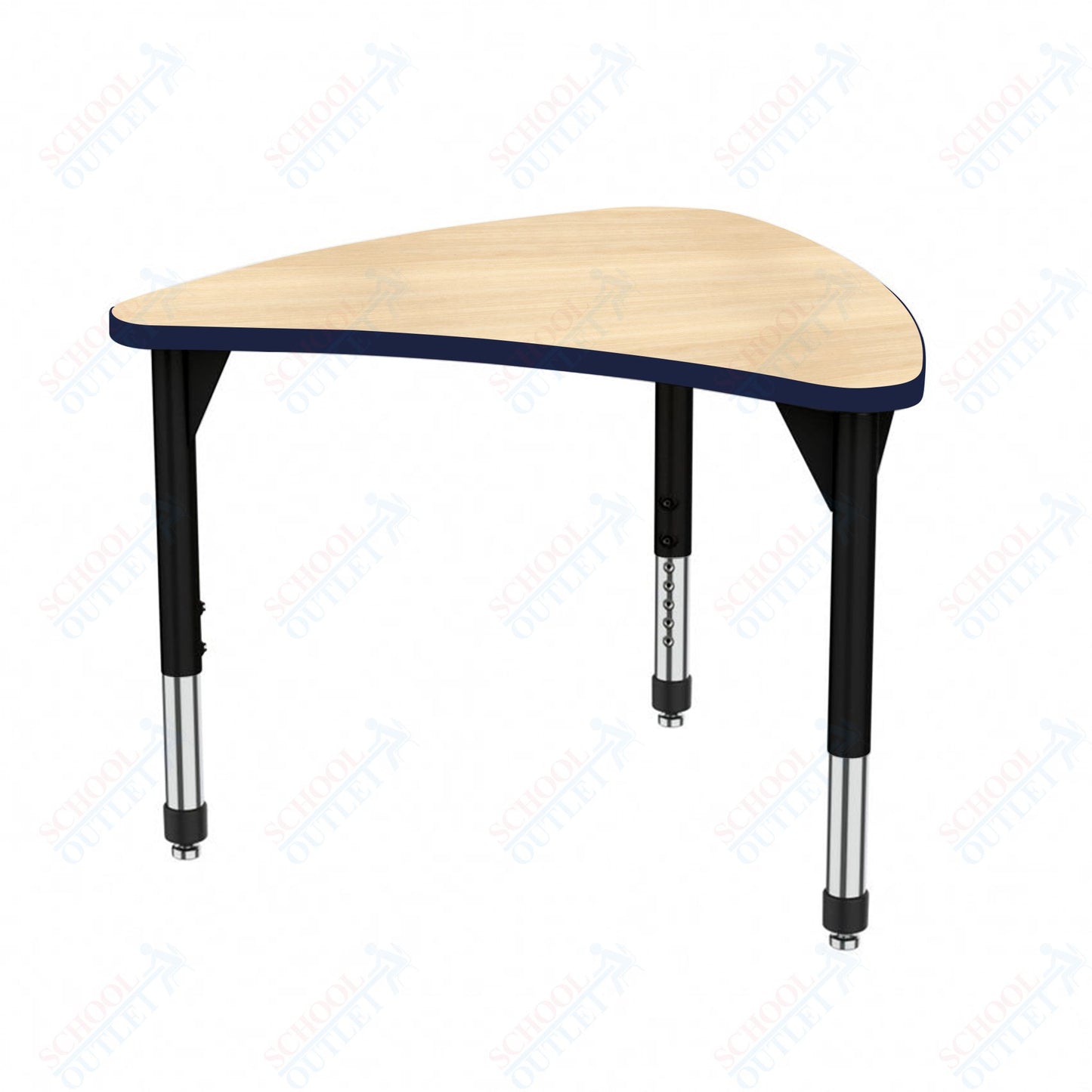 Marco Premier Series Large Chevron Collaborative Desk 31" x 38" Adjustable Height 21"-31" (43-2290-MB)