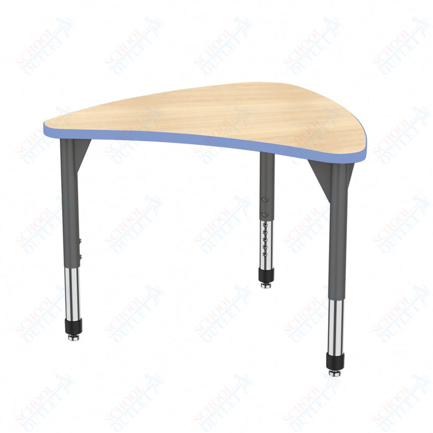 Marco Premier Series Large Chevron Collaborative Desk 31" x 38" Adjustable Height 21"-31" (43-2290-MB)