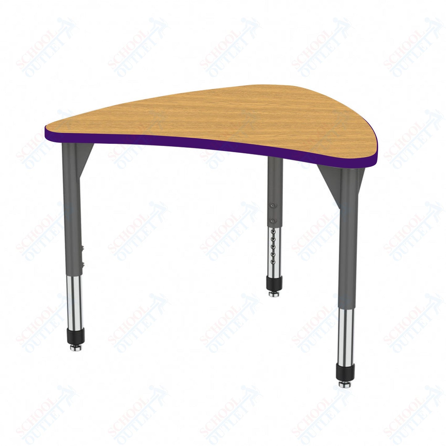 Marco Premier Series Large Chevron Collaborative Desk 31" x 38" Adjustable Height 21"-31" (43-2290-MB)