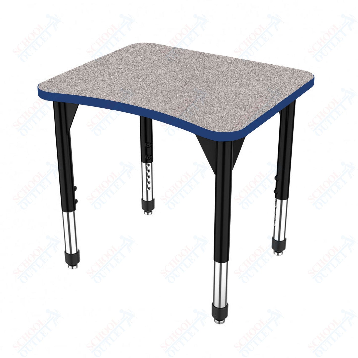 Marco Premier Series Curve Collaborative Desk 24" x 28" Adjustable Height 21"-31" (43-2291-MB)