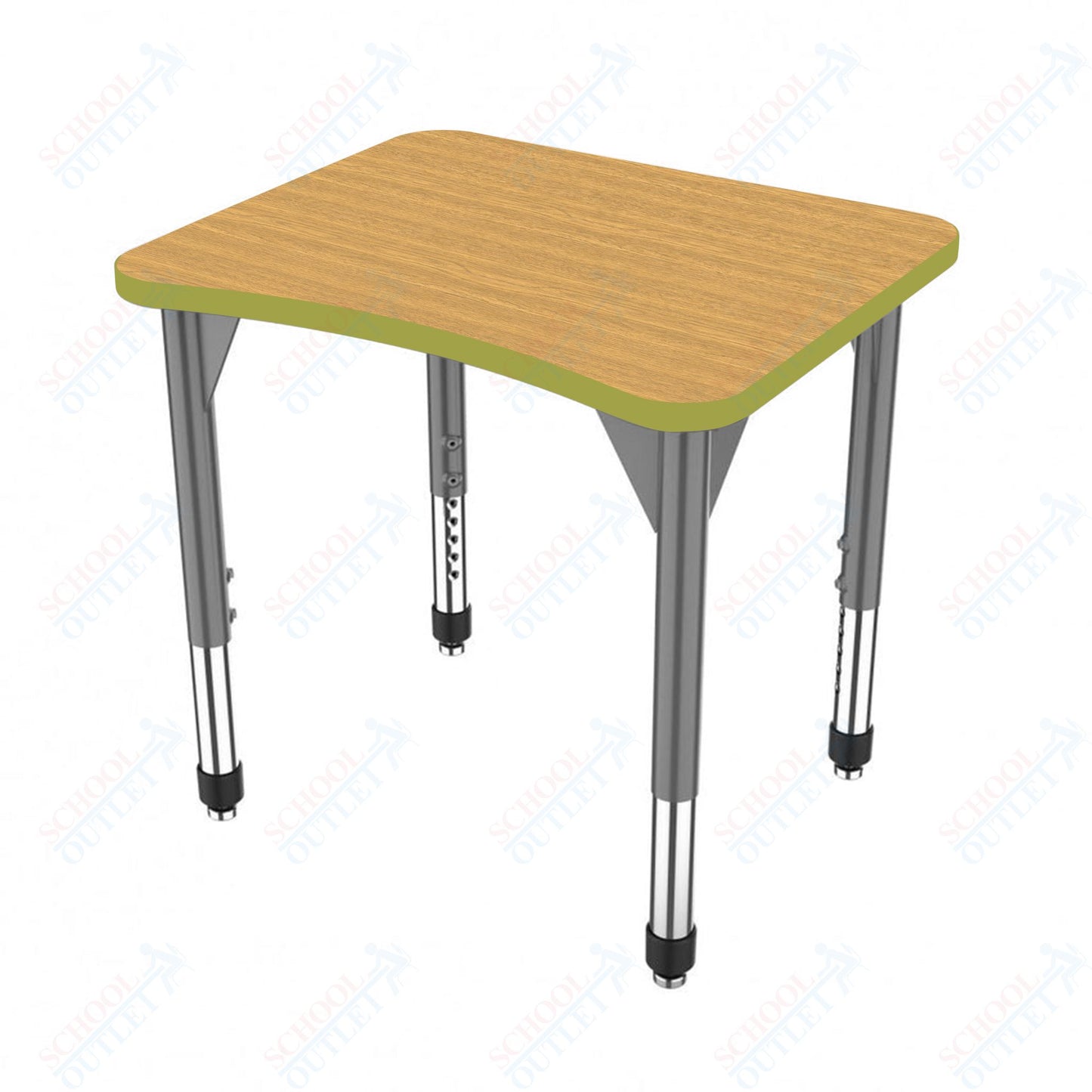 Marco Premier Series Curve Collaborative Desk 24" x 28" Adjustable Height 21"-31" (43-2291-MB)