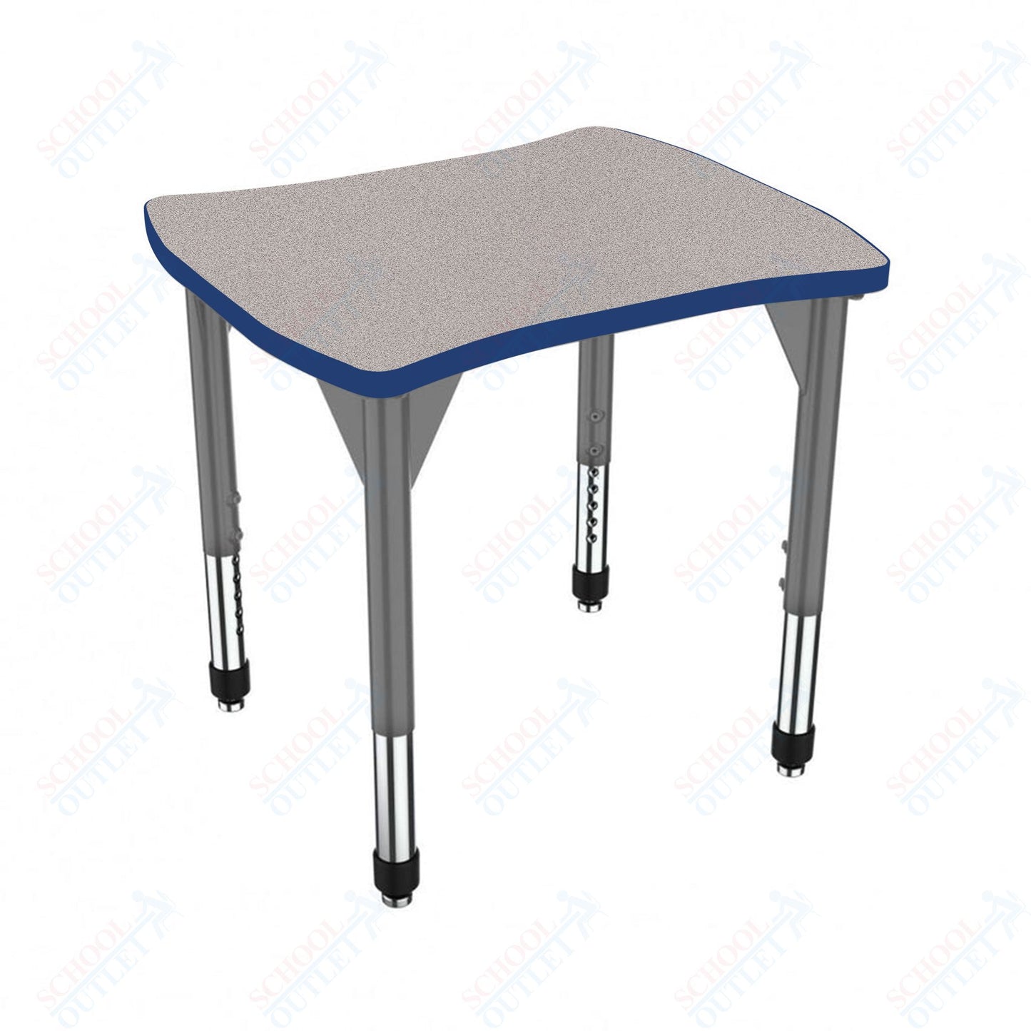 Marco Premier Series Contour Collaborative Desk 24" x 28" Adjustable Height 21"-31" (43-2310-MB)