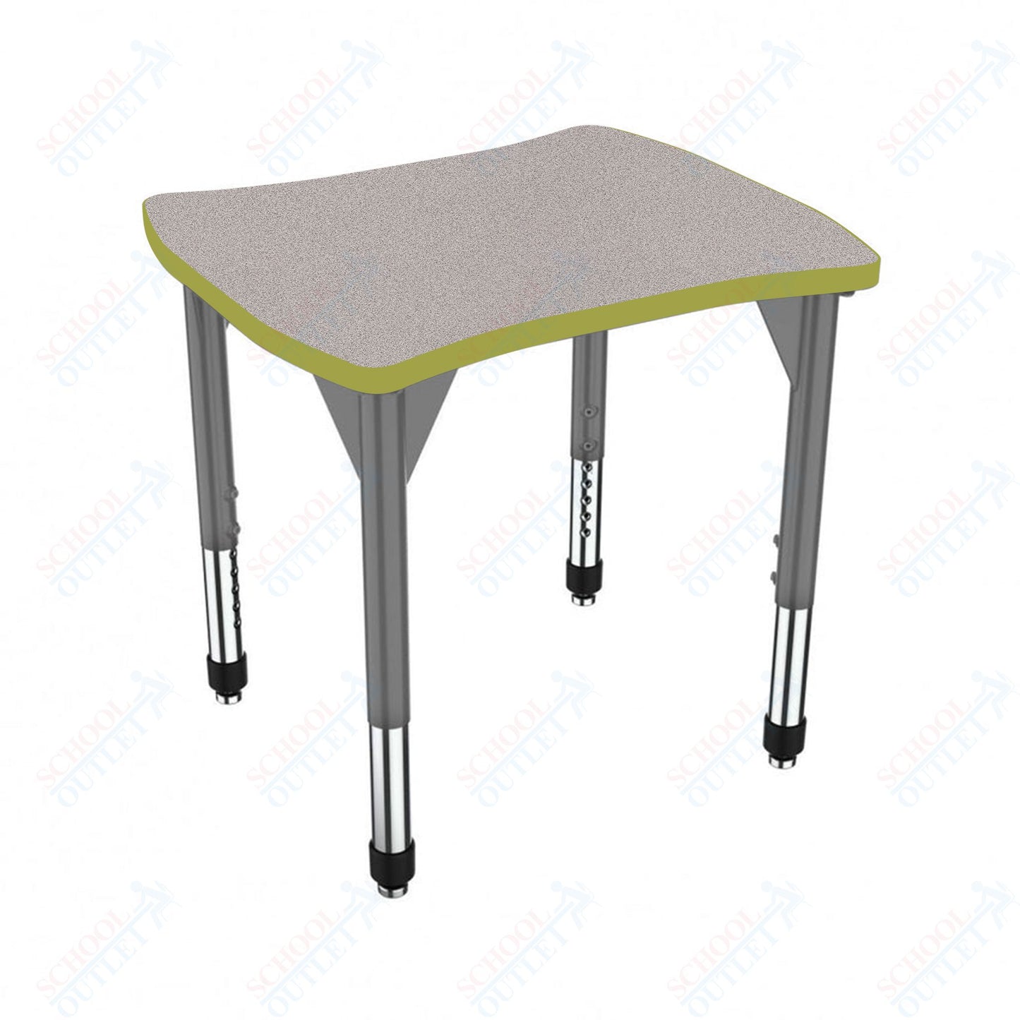 Marco Premier Series Contour Collaborative Desk 24" x 28" Adjustable Height 21"-31" (43-2310-MB)