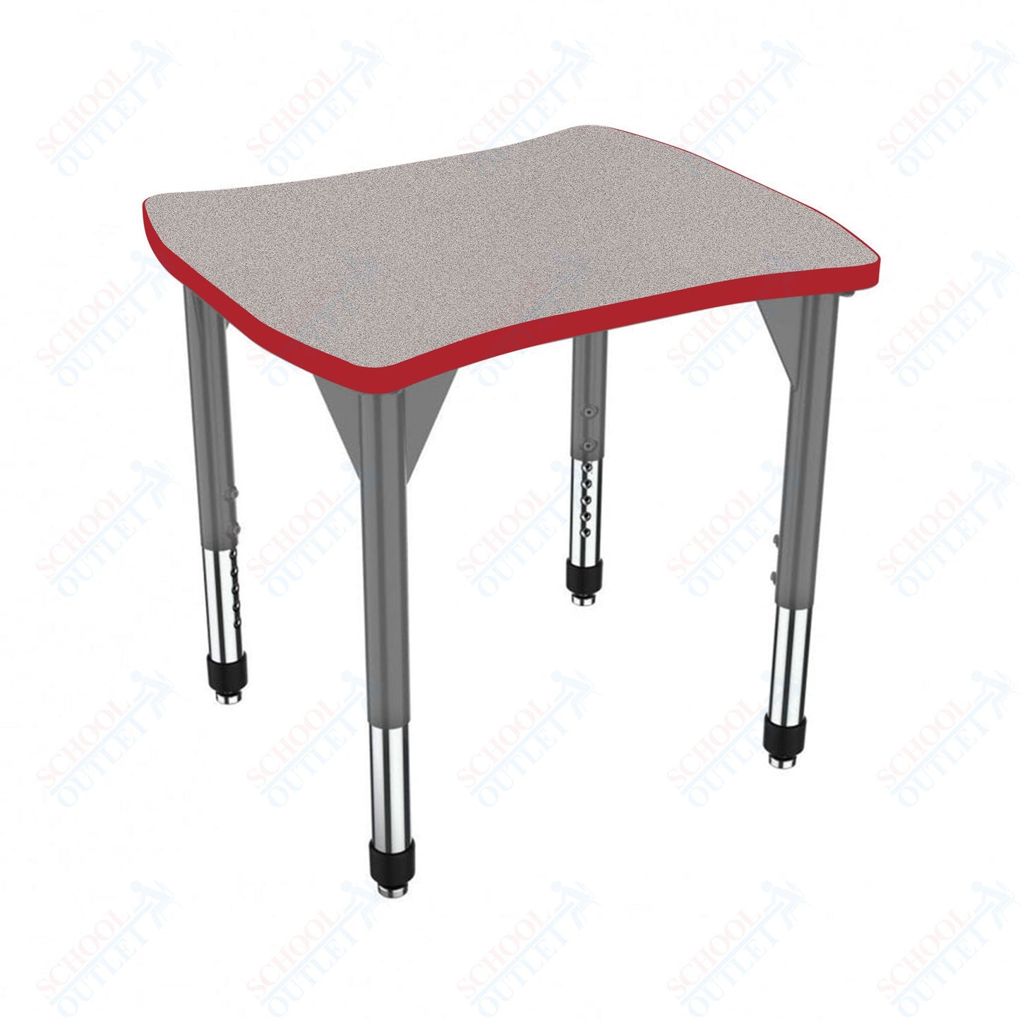 Marco Premier Series Contour Collaborative Desk 24" x 28" Adjustable Height 21"-31" (43-2310-MB)