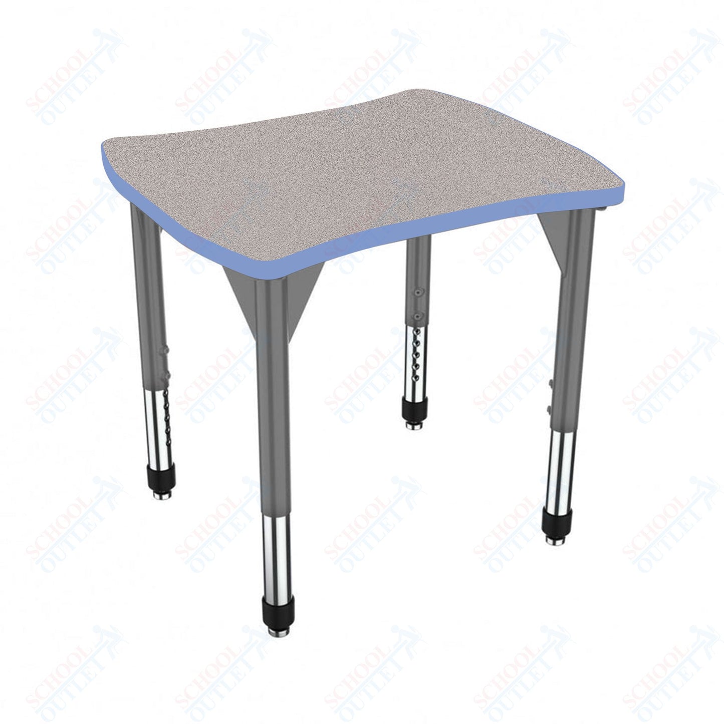 Marco Premier Series Contour Collaborative Desk 24" x 28" Adjustable Height 21"-31" (43-2310-MB)