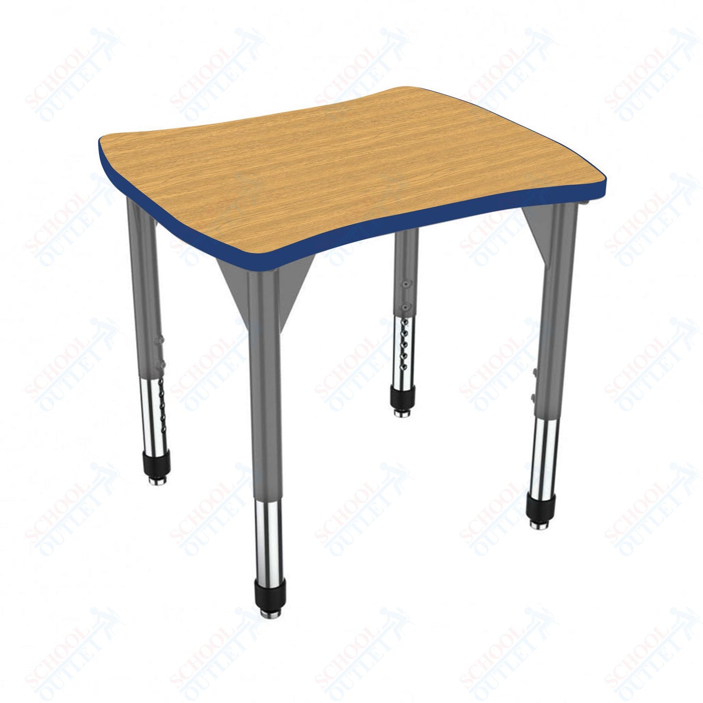 Marco Premier Series Contour Collaborative Desk 24" x 28" Adjustable Height 21"-31" (43-2310-MB)